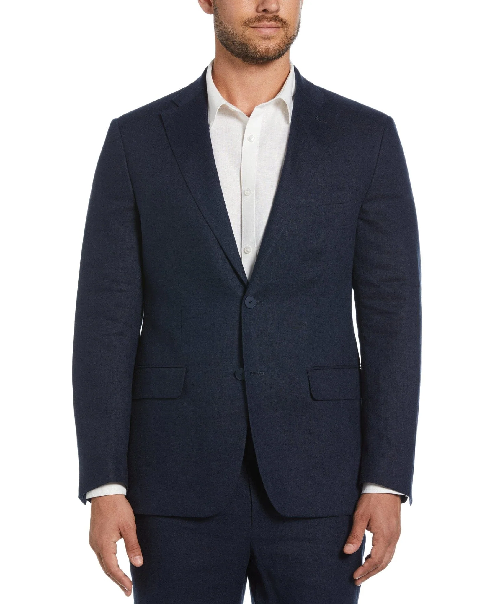 100% Linen Navy Suit - Image 3