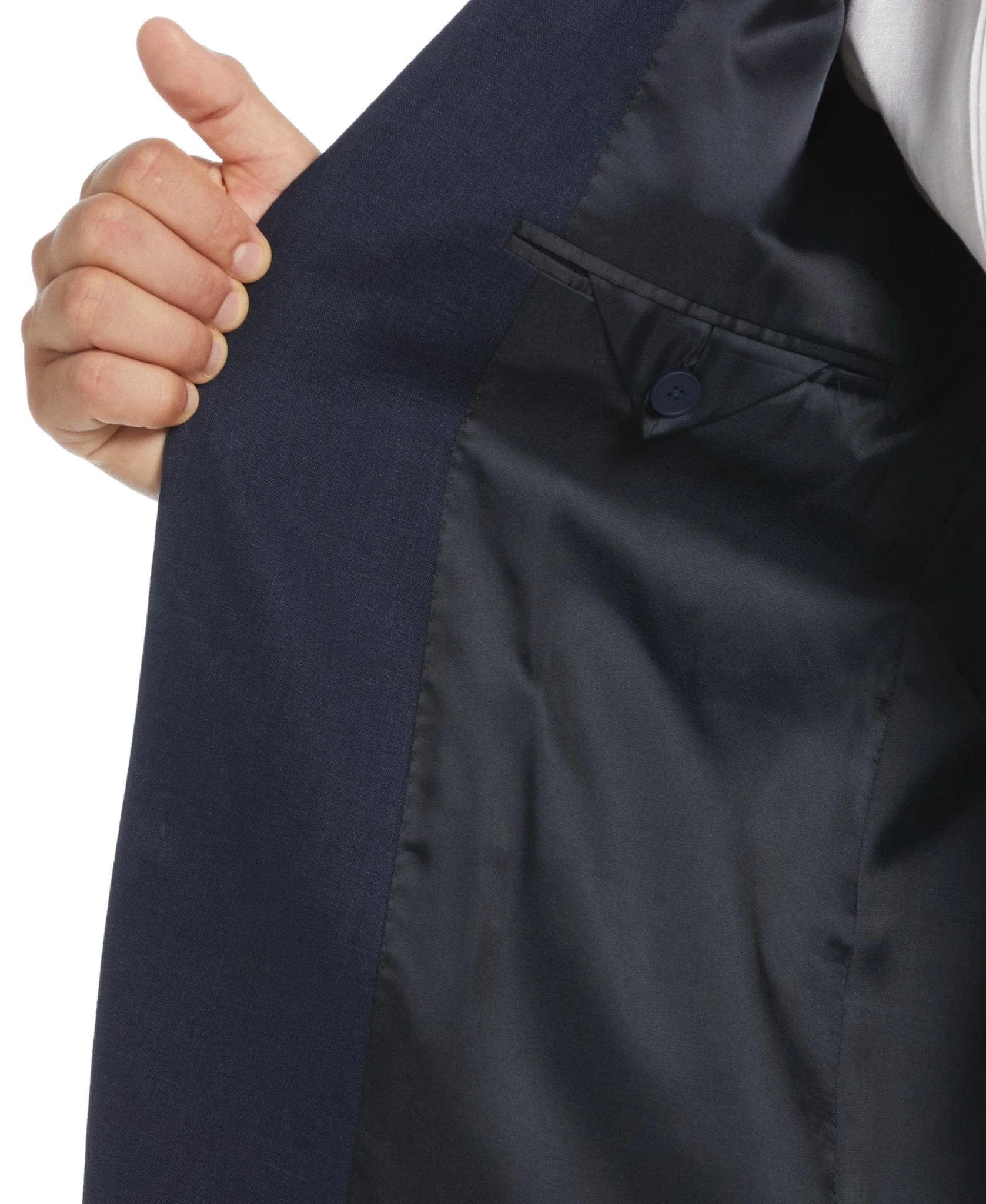100% Linen Navy Suit - Image 5