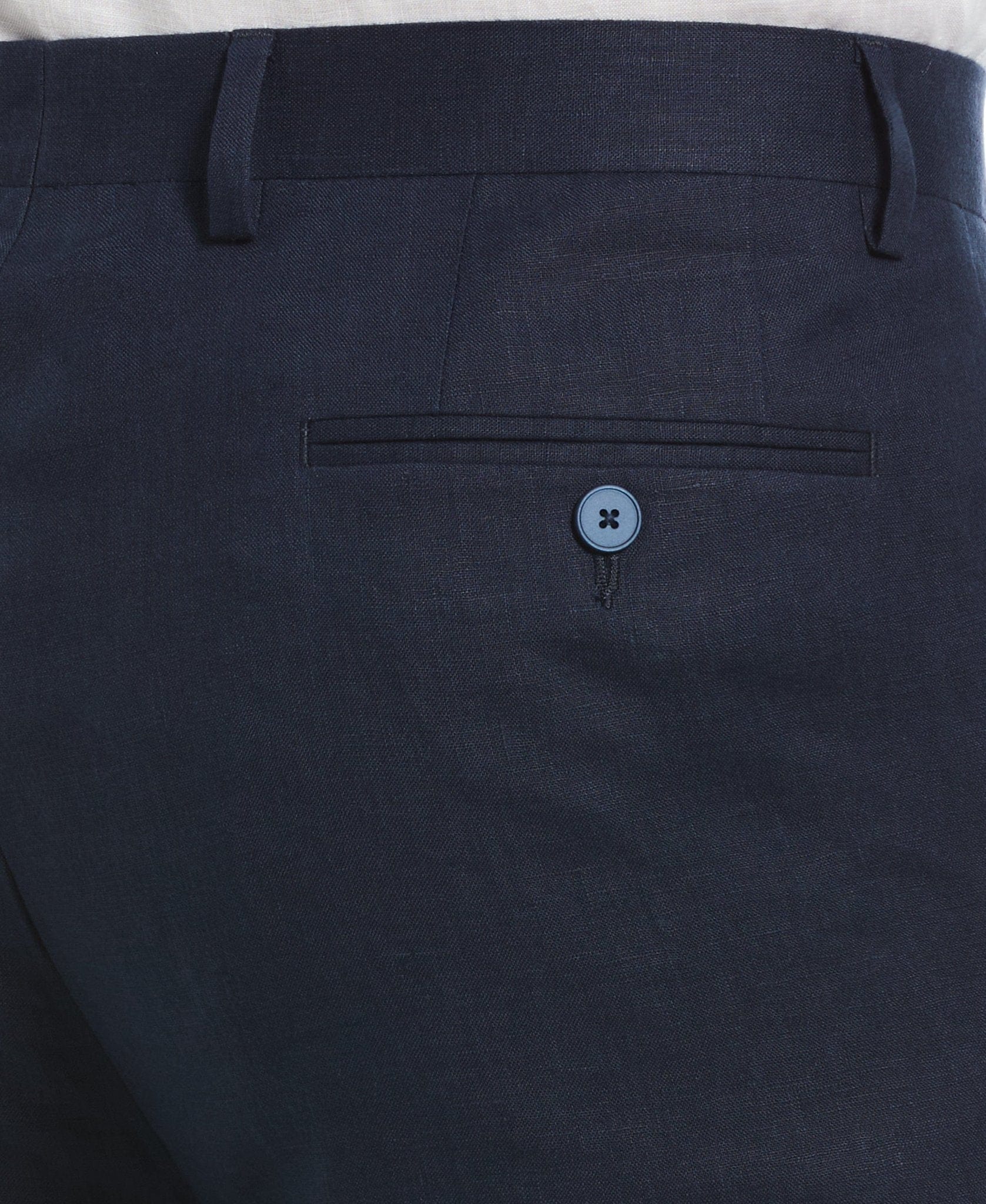 100% Linen Navy Suit - Image 9