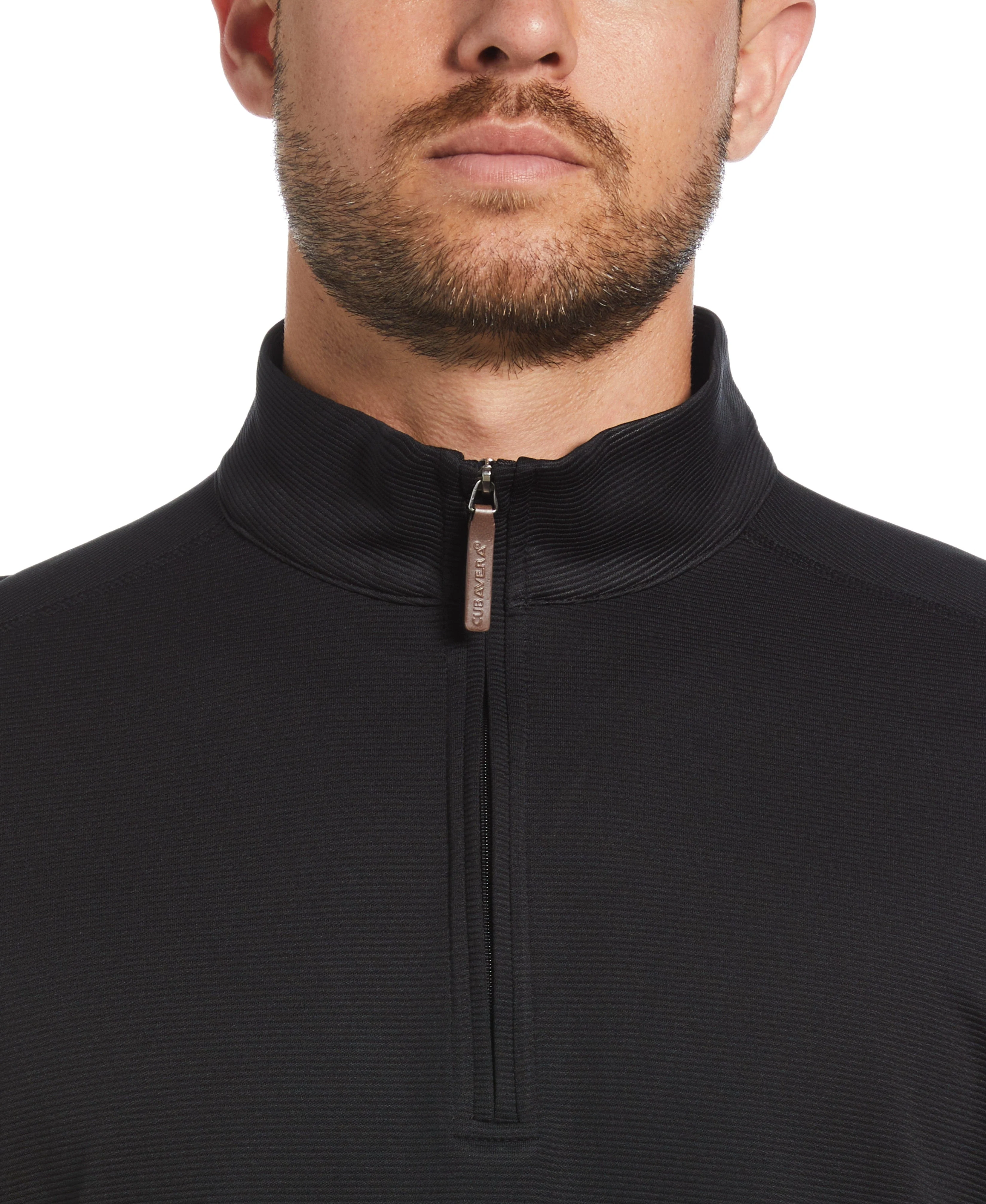Solid Textured 1/4 Zip Pullover Sweater - Image 21