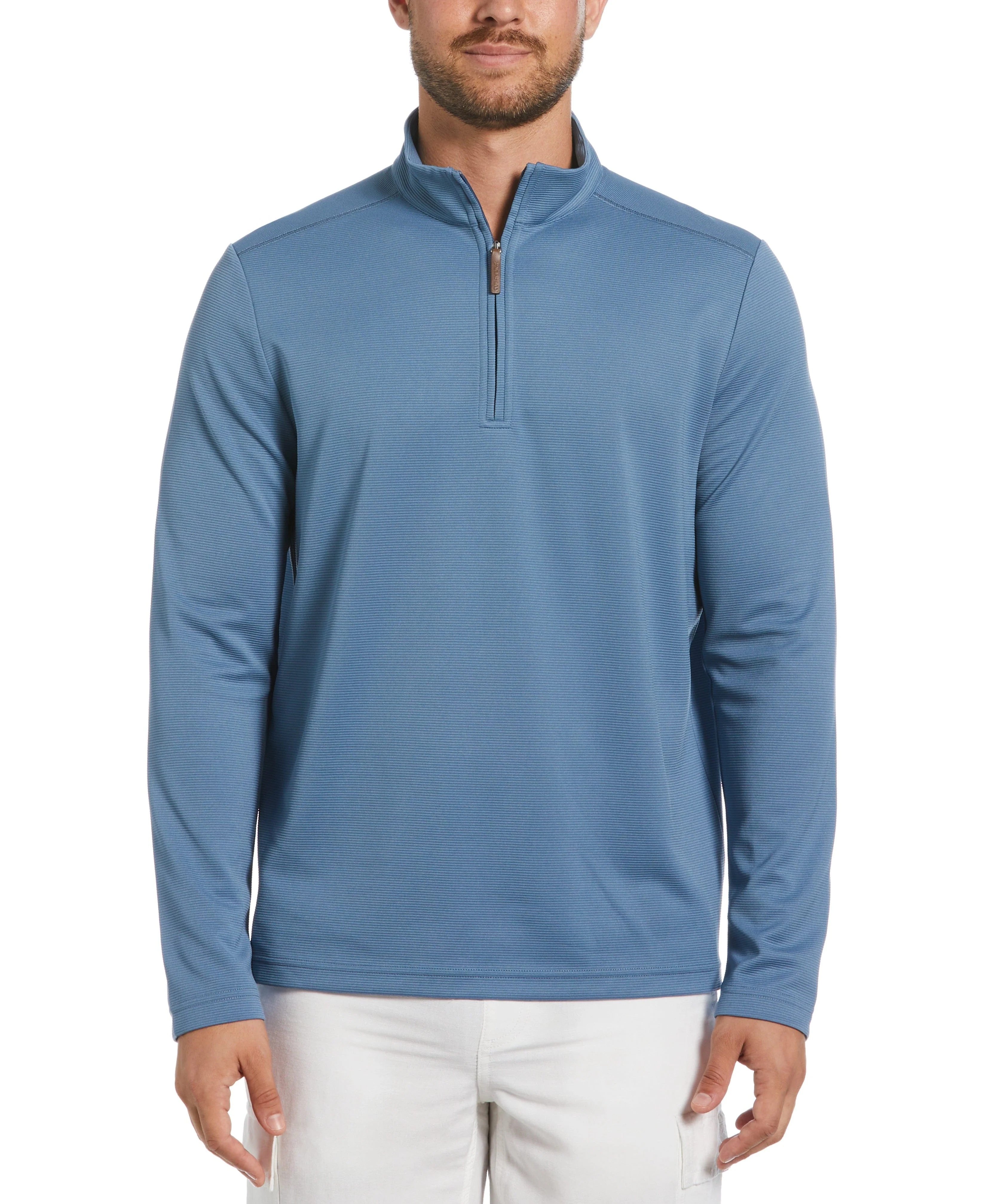 Solid Textured 1/4 Zip Pullover Sweater - Image 28