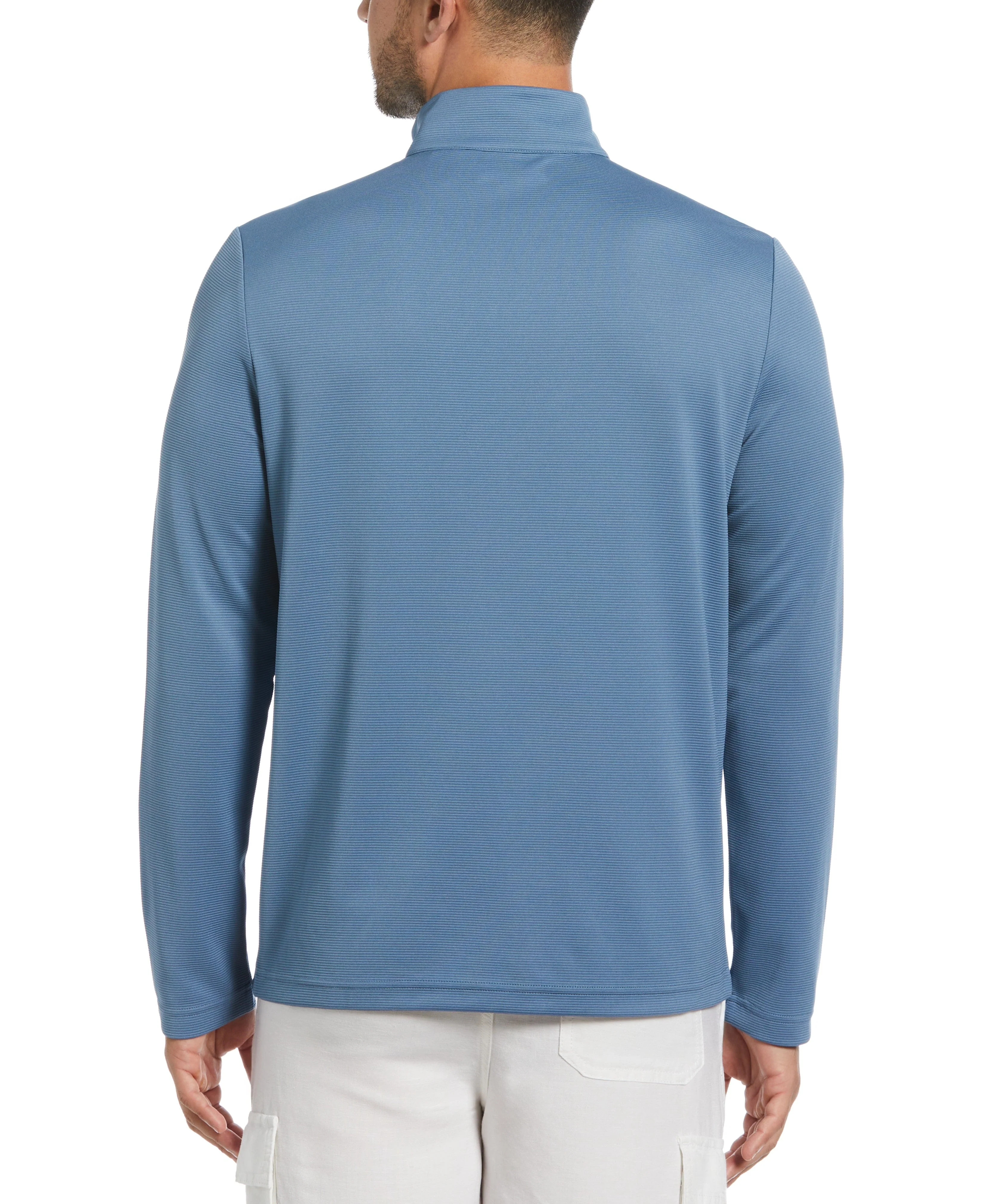 Solid Textured 1/4 Zip Pullover Sweater - Image 29