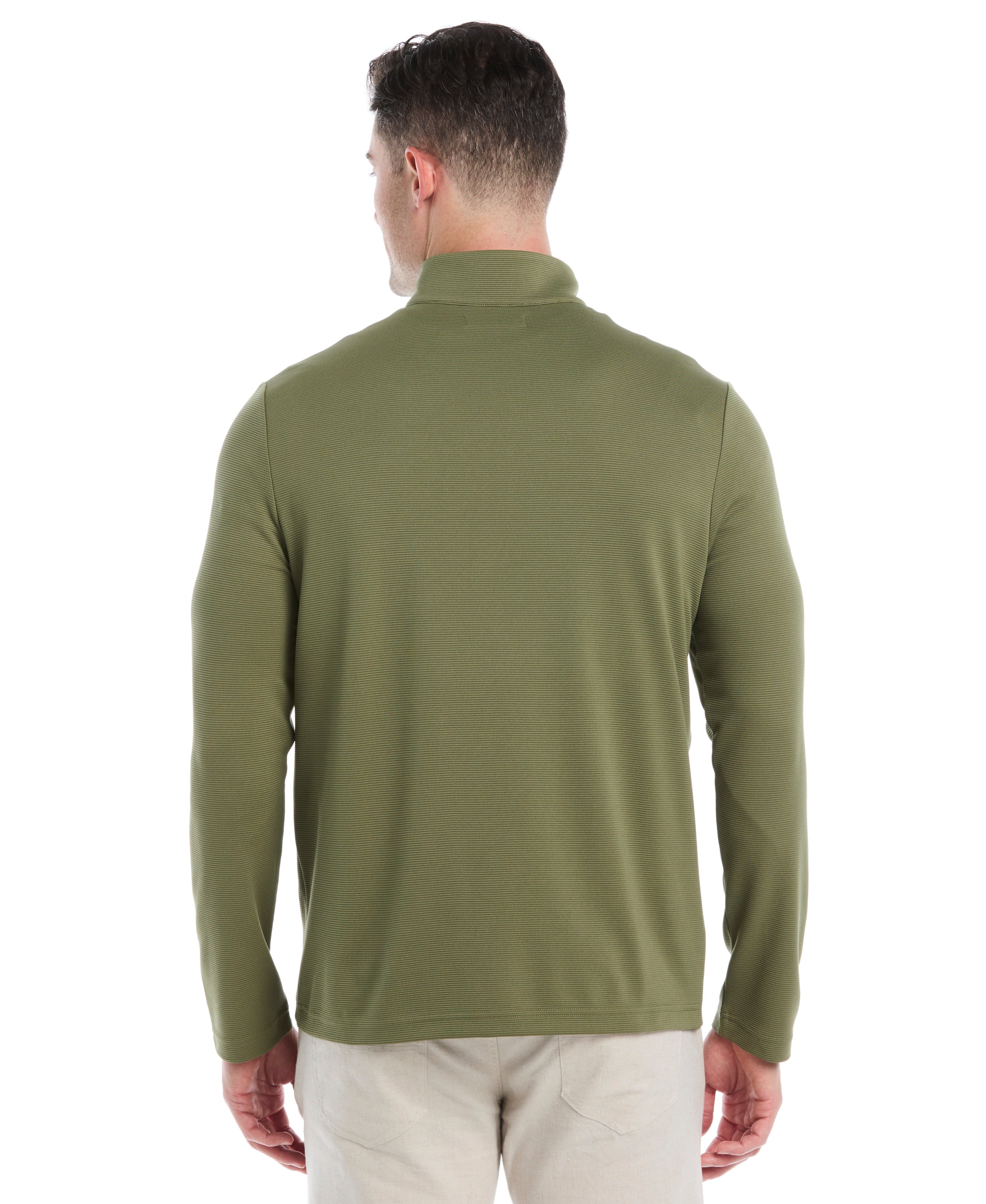 Solid Textured 1/4 Zip Pullover Sweater - Image 35