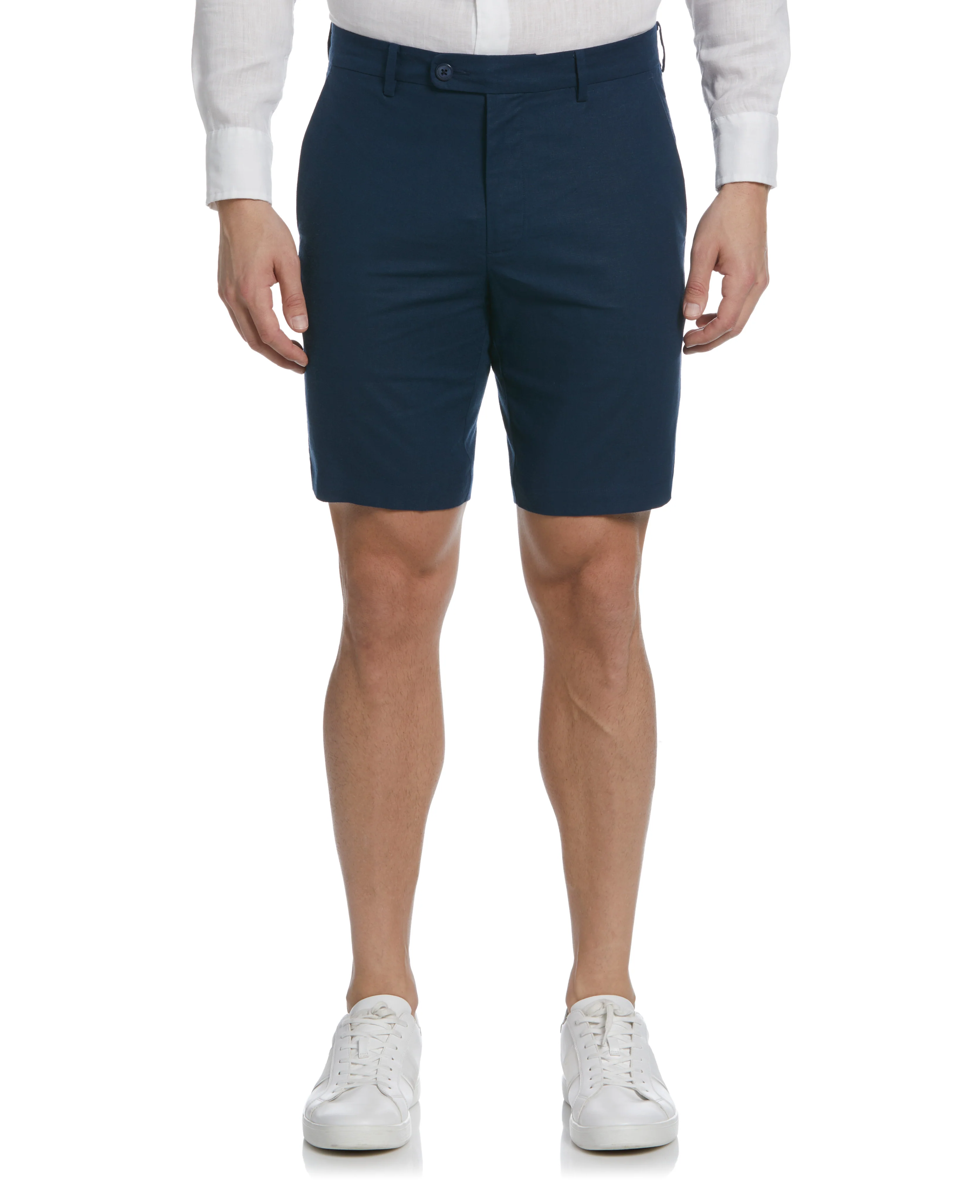 Linen-Blend Flat Front Short - Image 3