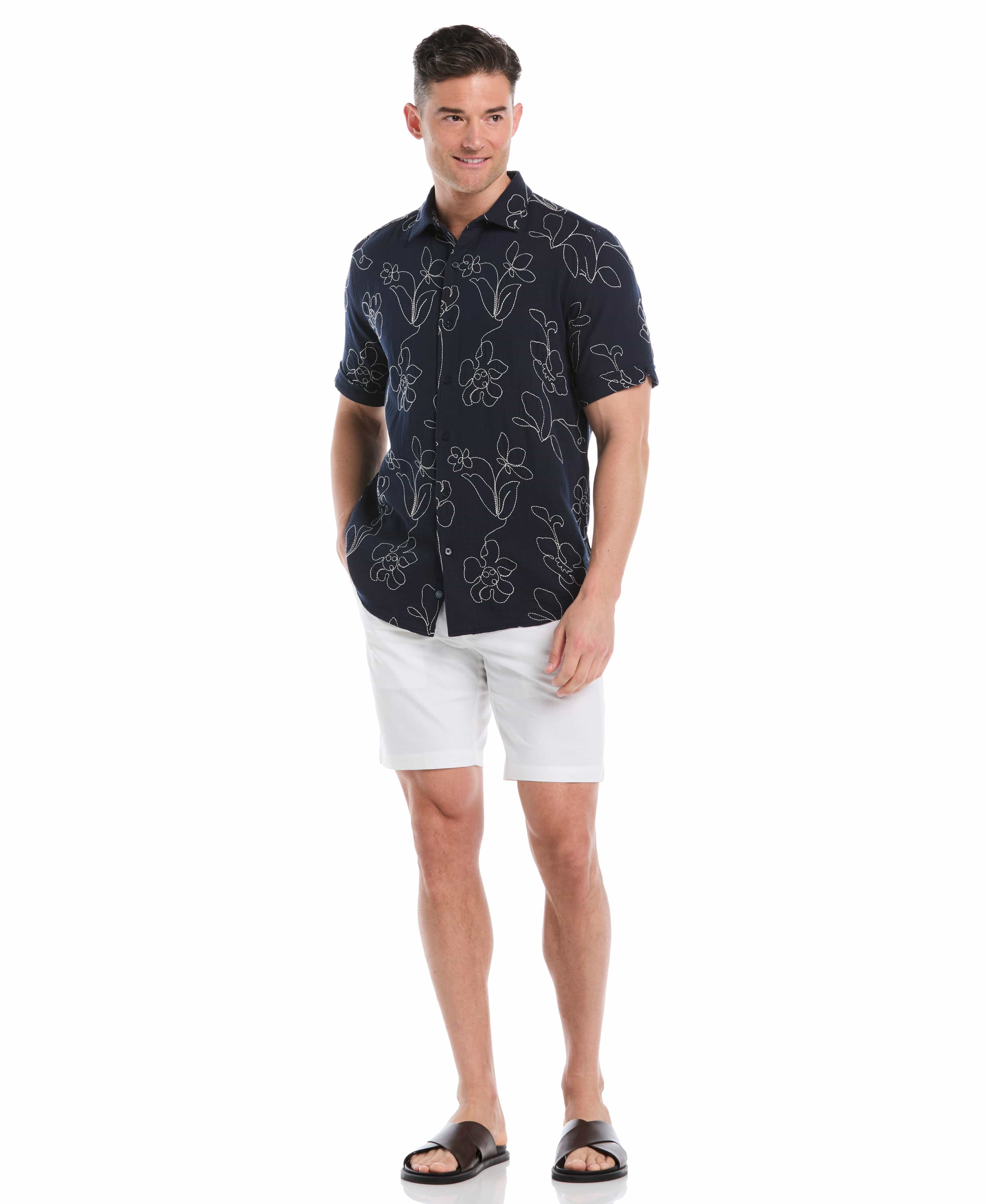 All-Over Embroidered Cotton Shirt - Image 5