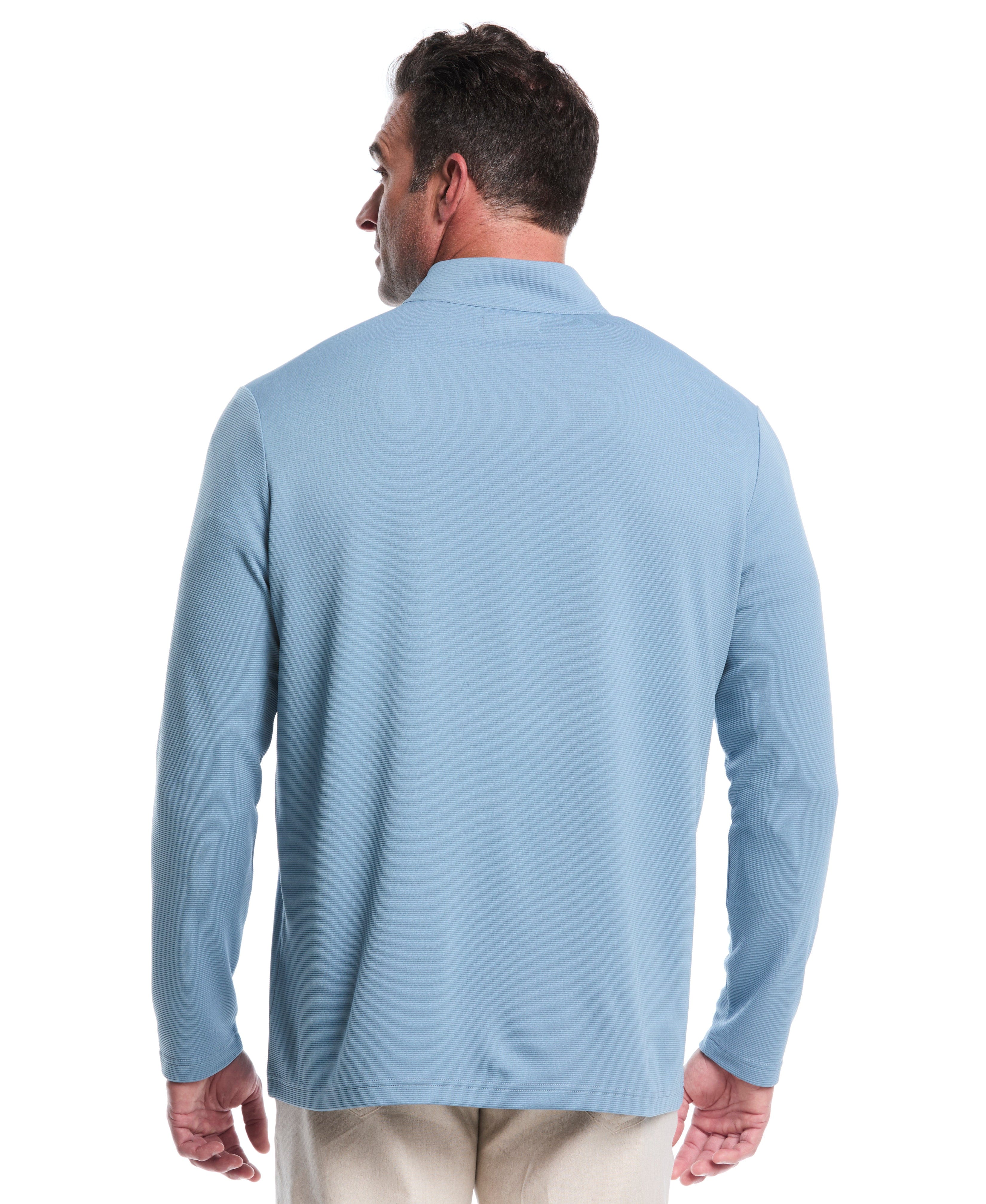 Big & Tall Solid Textured 1/4 Zip Pullover Sweater - Image 14