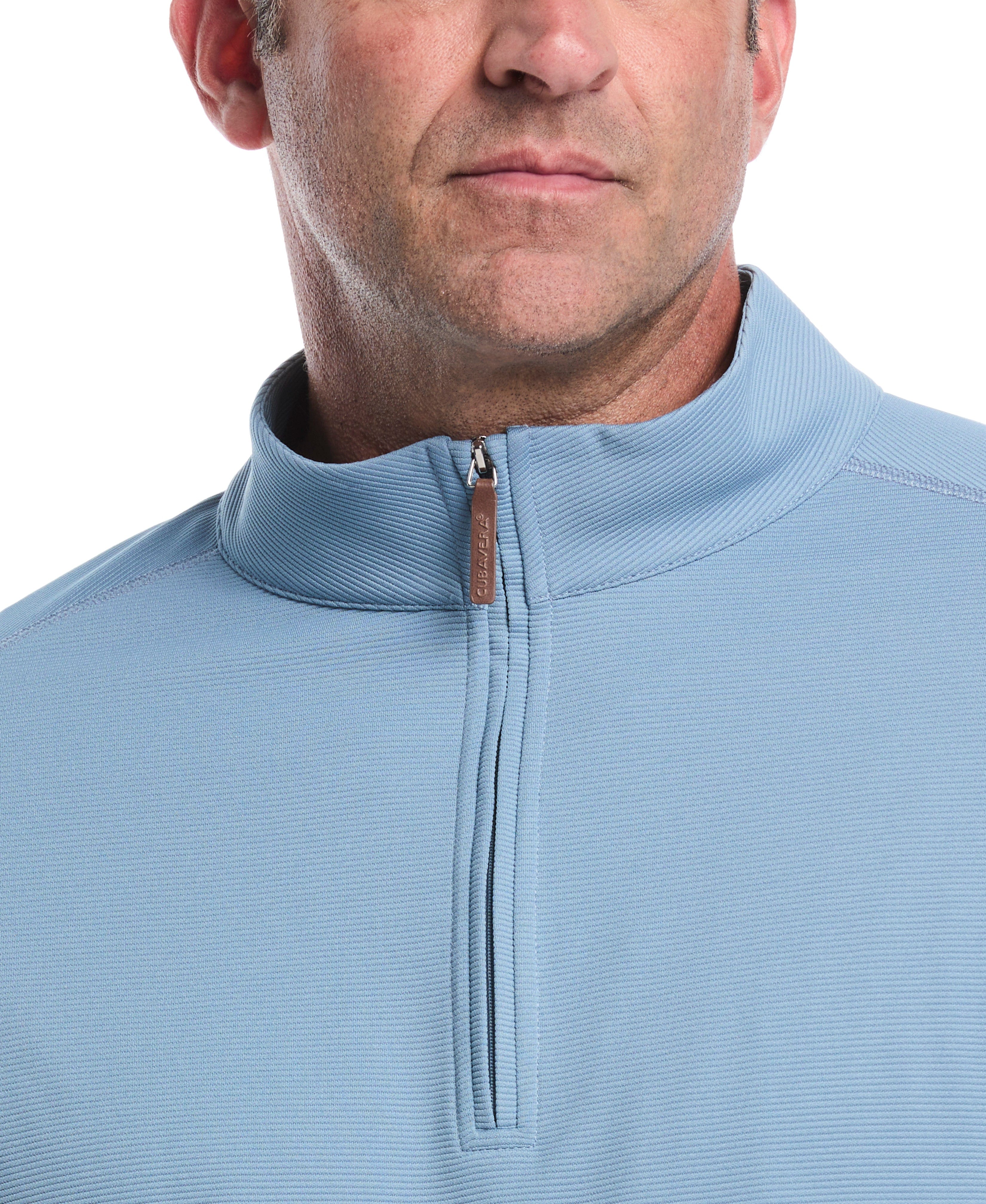 Big & Tall Solid Textured 1/4 Zip Pullover Sweater - Image 16