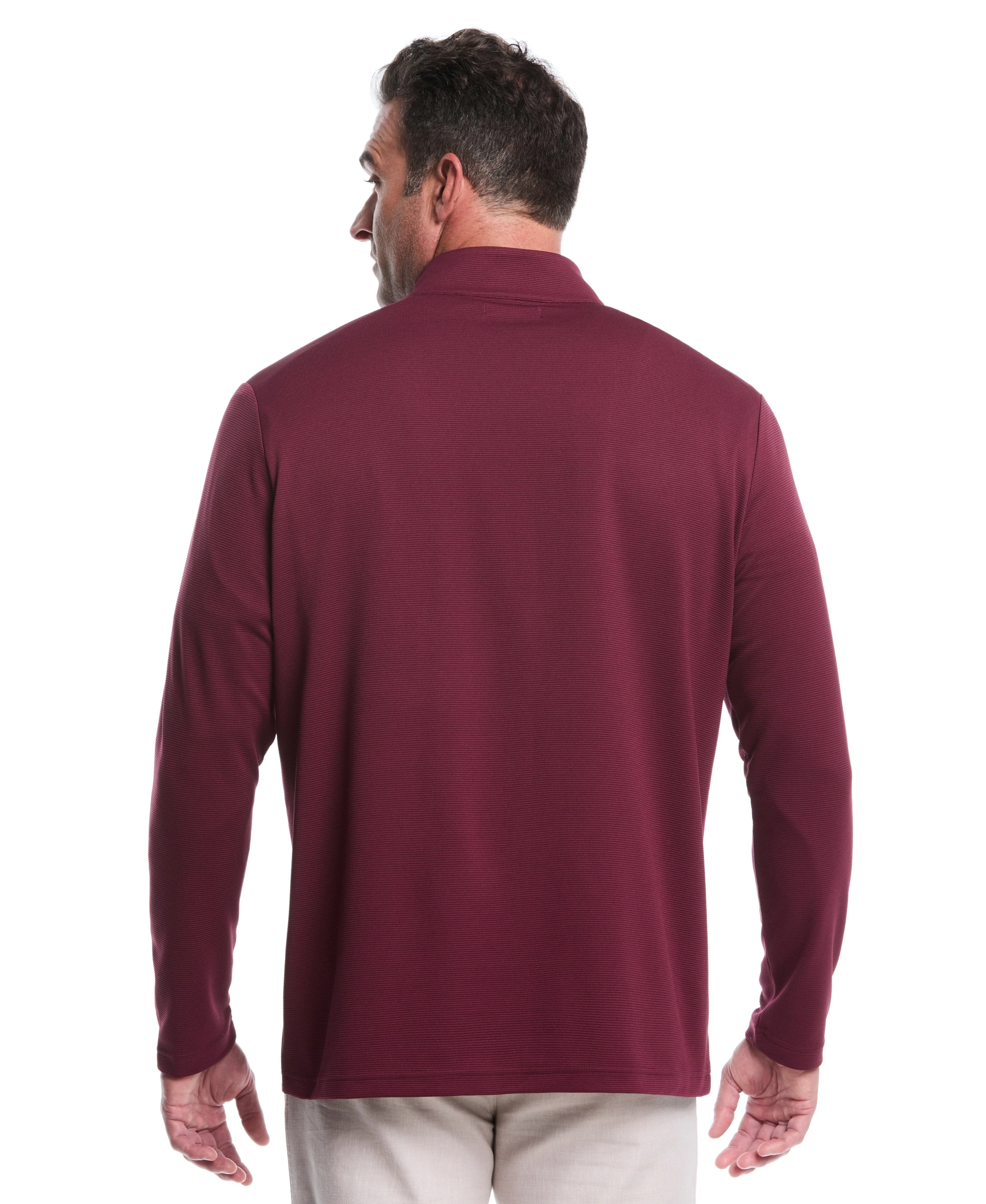 Big & Tall Solid Textured 1/4 Zip Pullover Sweater - Image 24
