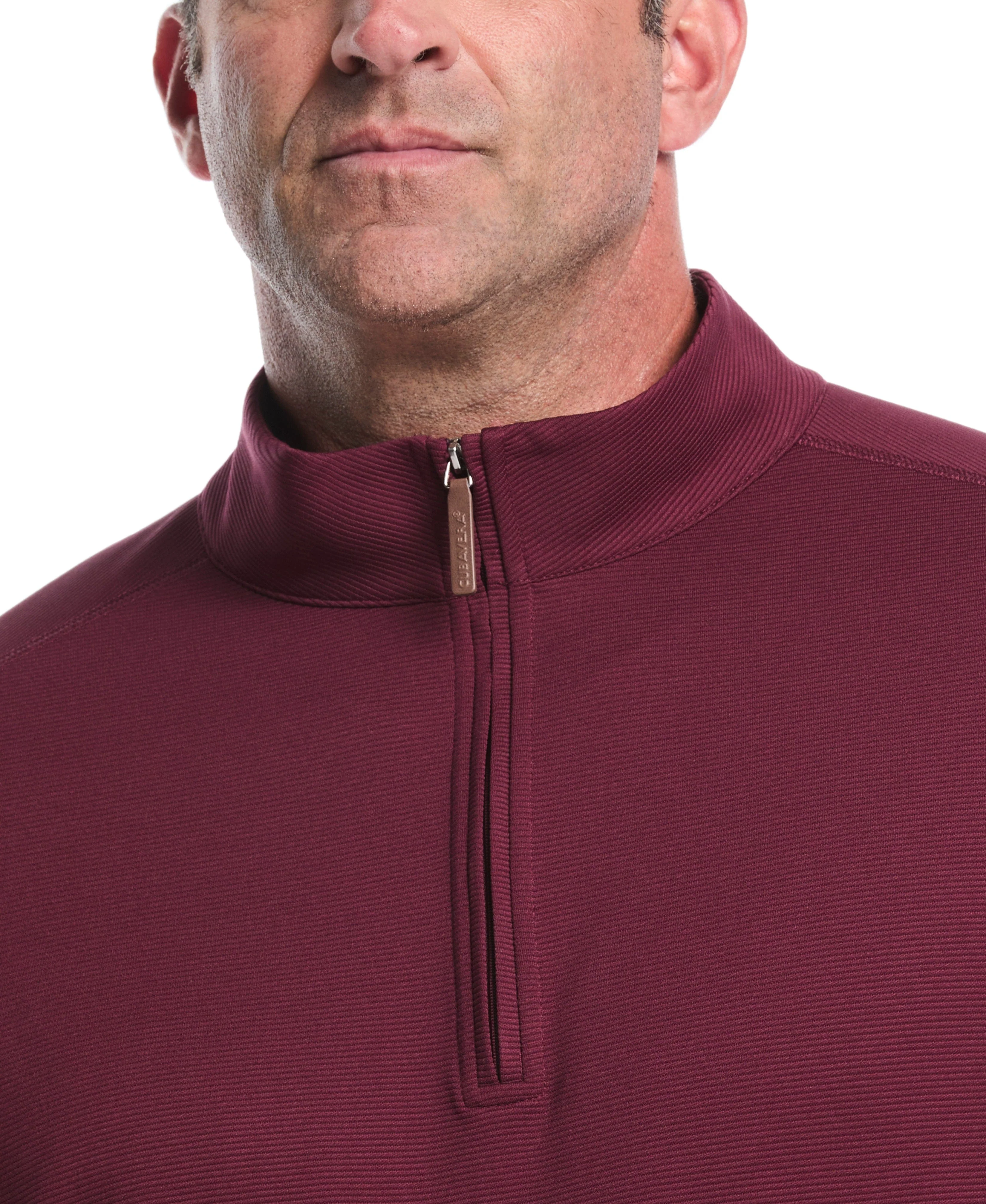 Big & Tall Solid Textured 1/4 Zip Pullover Sweater - Image 26