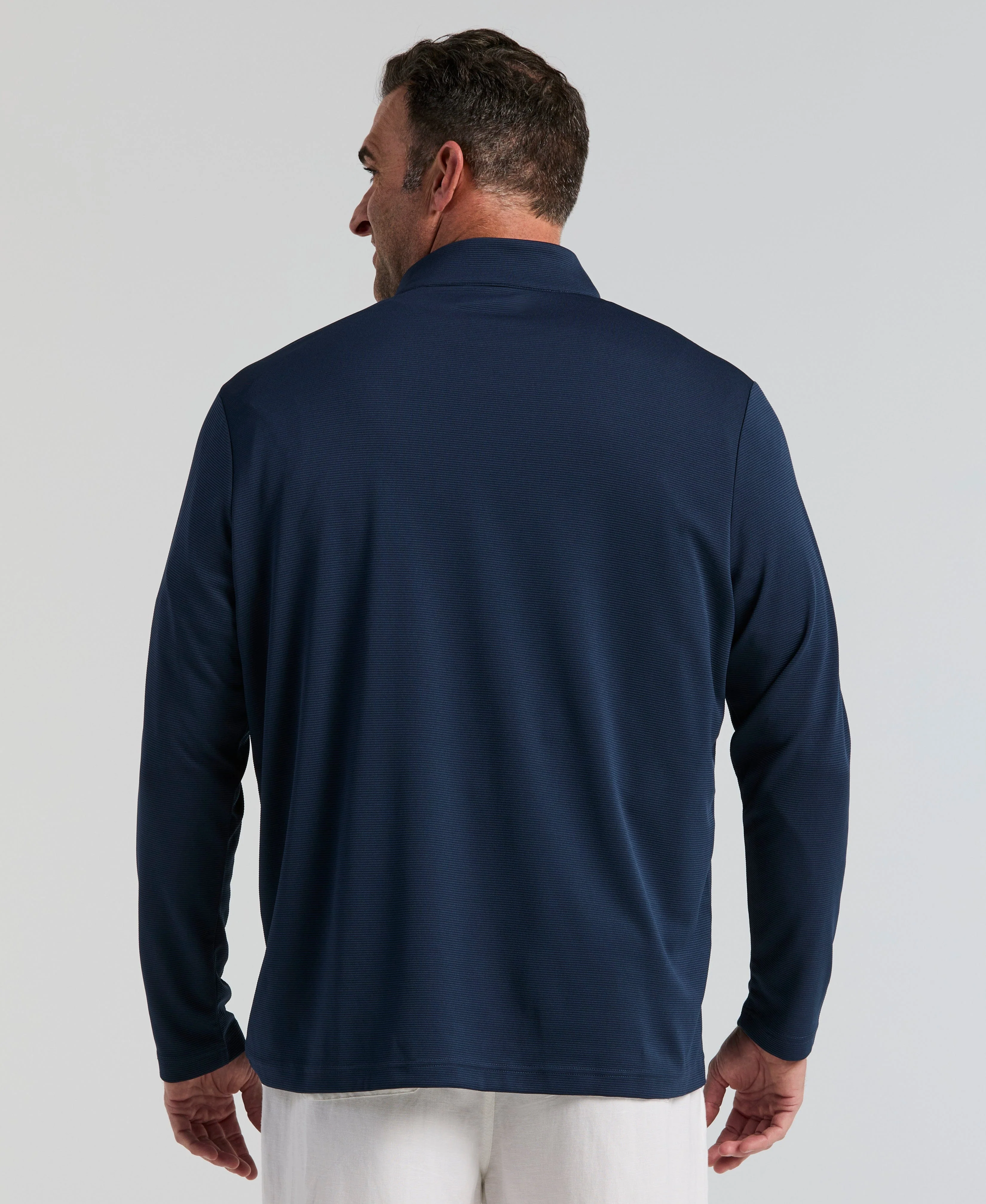Big & Tall Solid Textured 1/4 Zip Pullover Sweater - Image 8