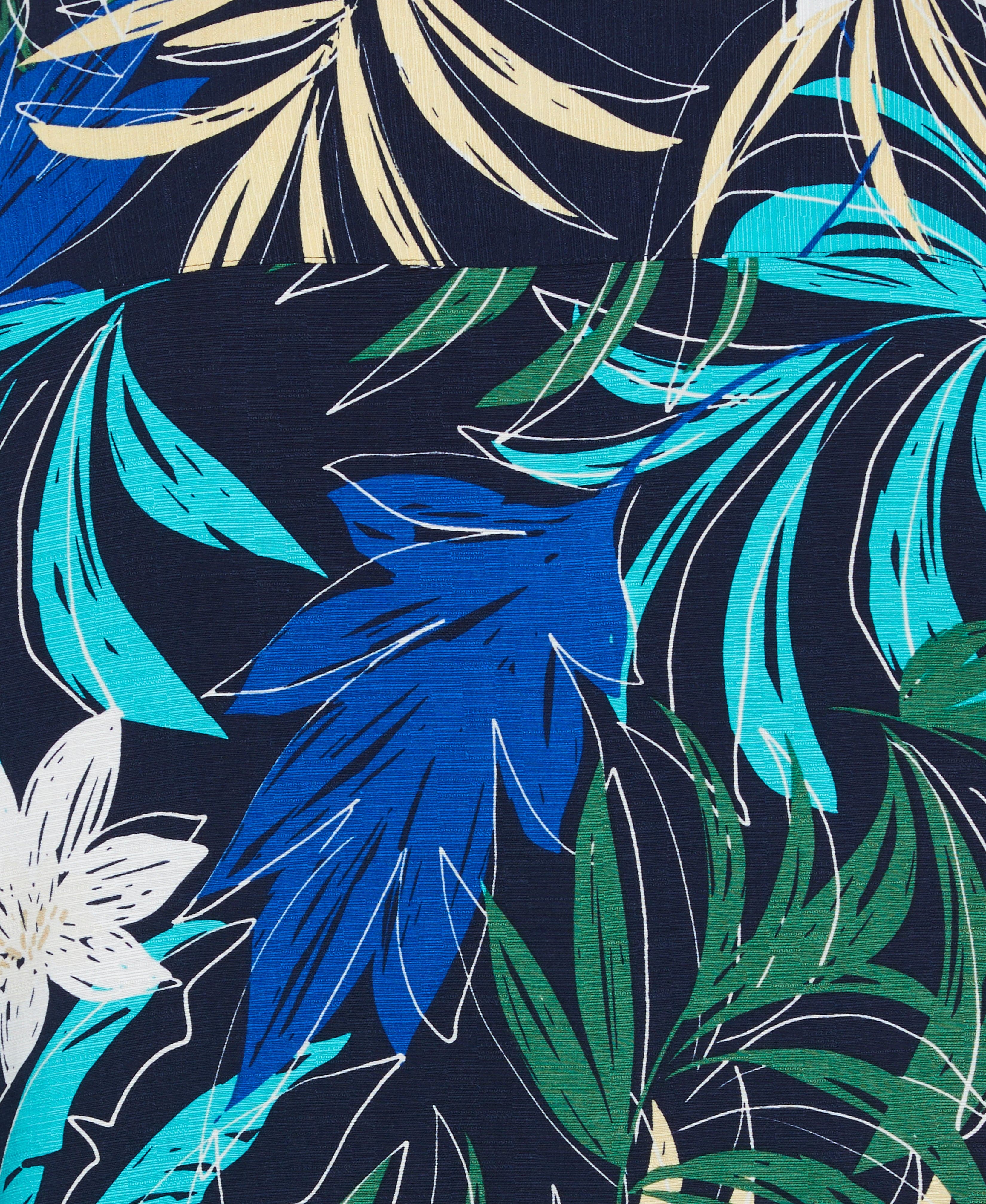 Big & Tall All-Over Tropical Print Shirt - Image 5