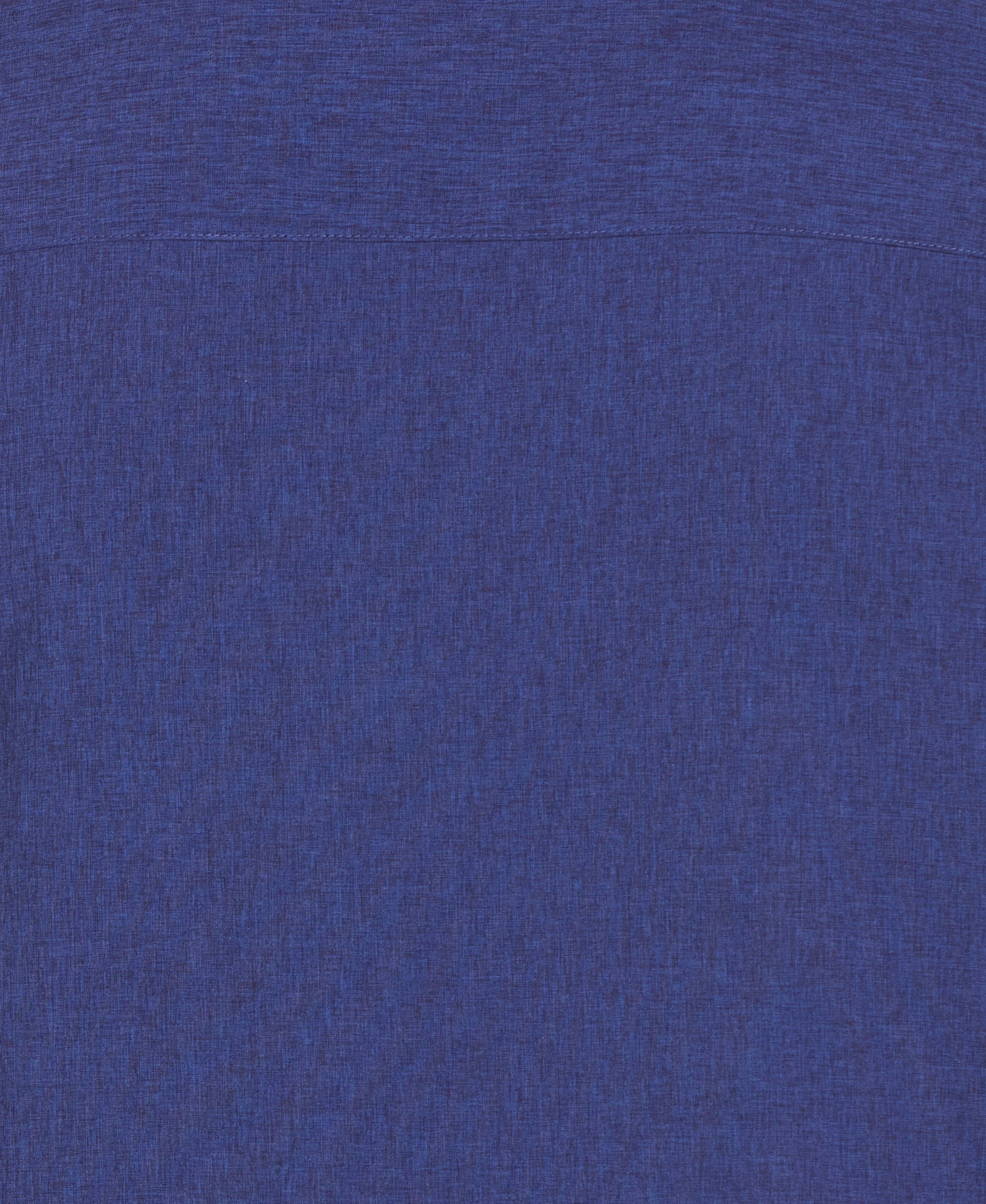 Big & Tall Geo Embroidered Panel Chambray Shirt - Image 37