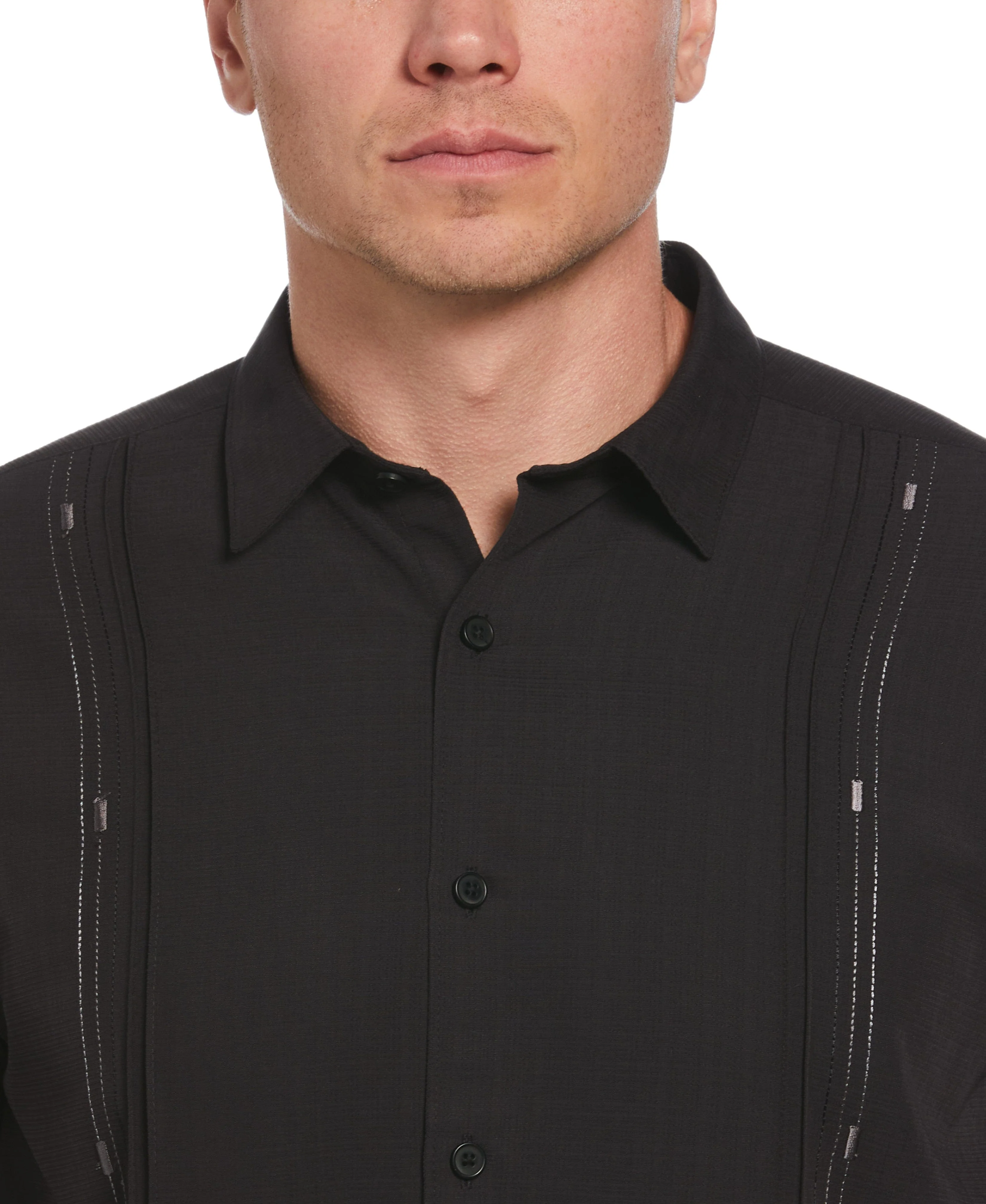 Big & Tall Embroidered Panel Shirt - Image 4
