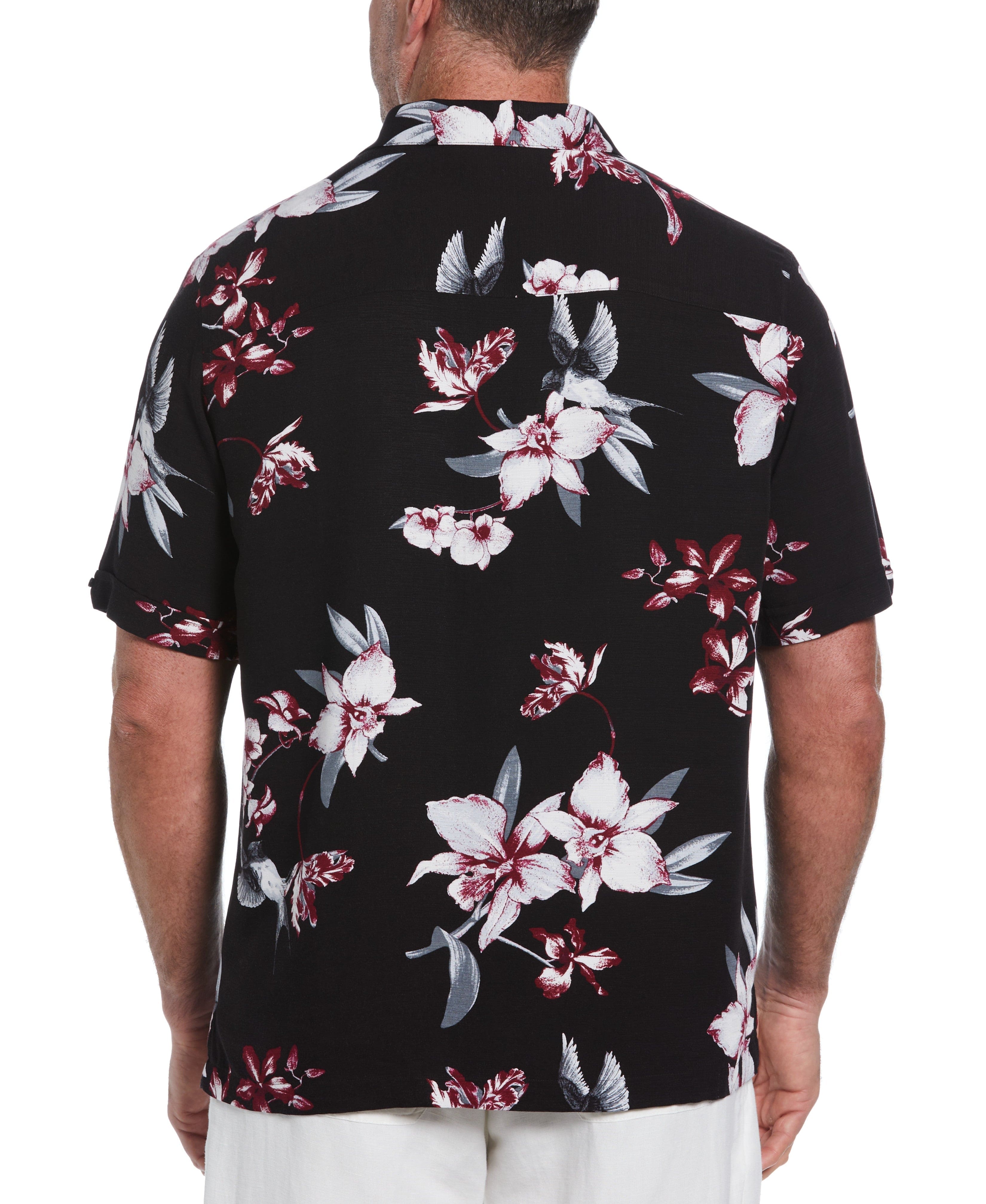 Big & Tall Floral Conversational Print Shirt - Image 2