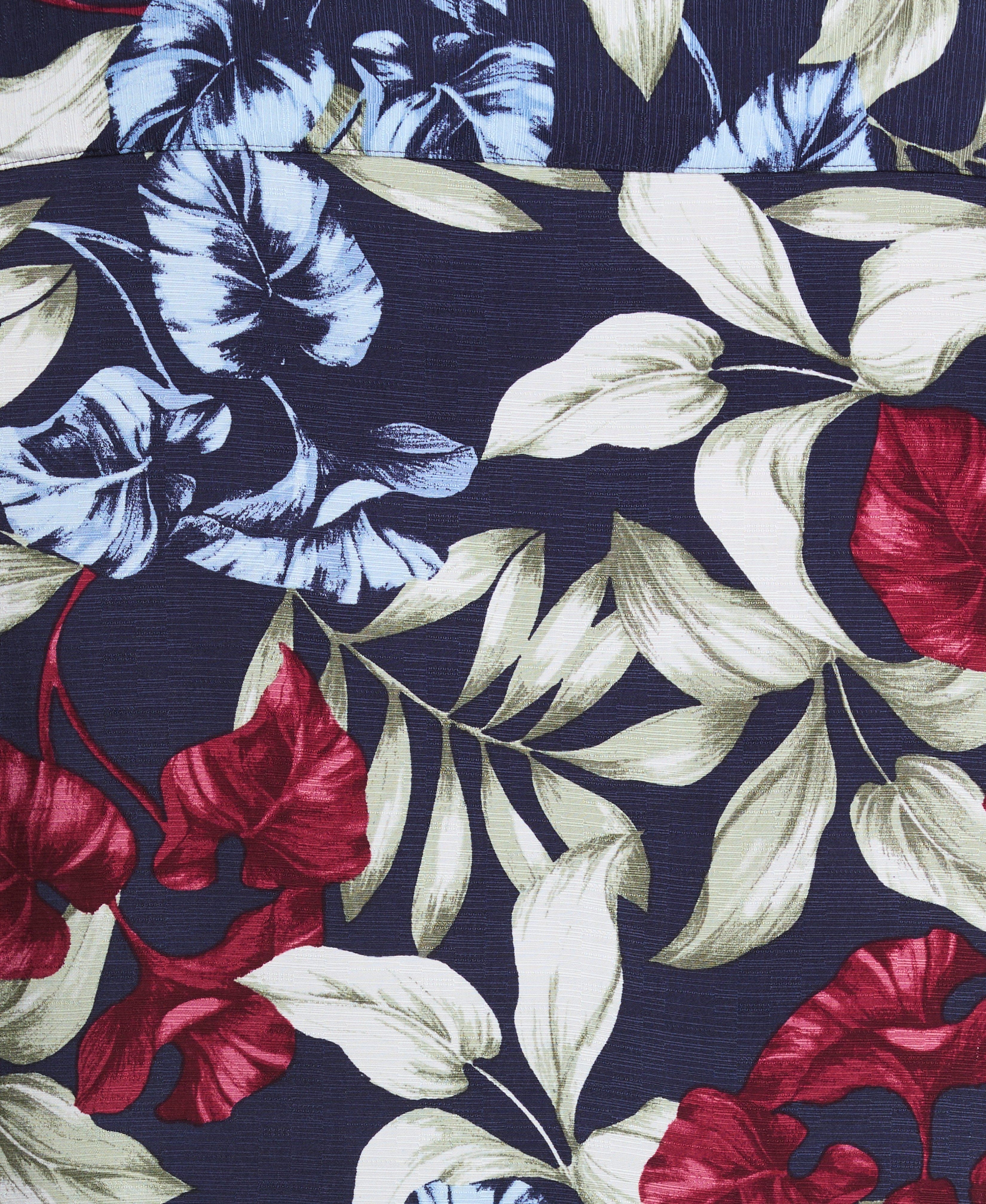 Big & Tall Viscose Texture Floral Print Shirt - Image 7