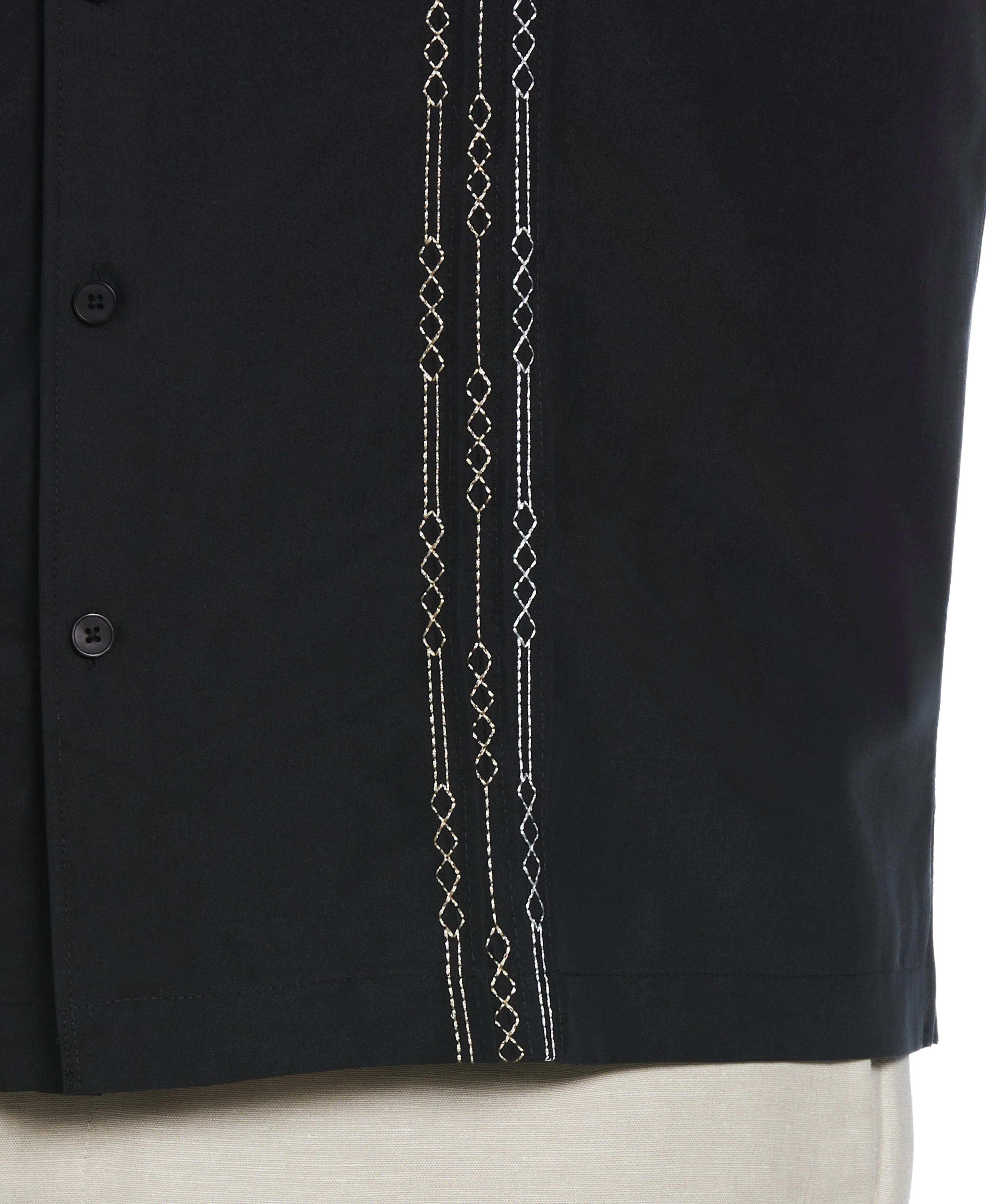 Big & Tall Geo Embroidered Panel Shirt - Image 13