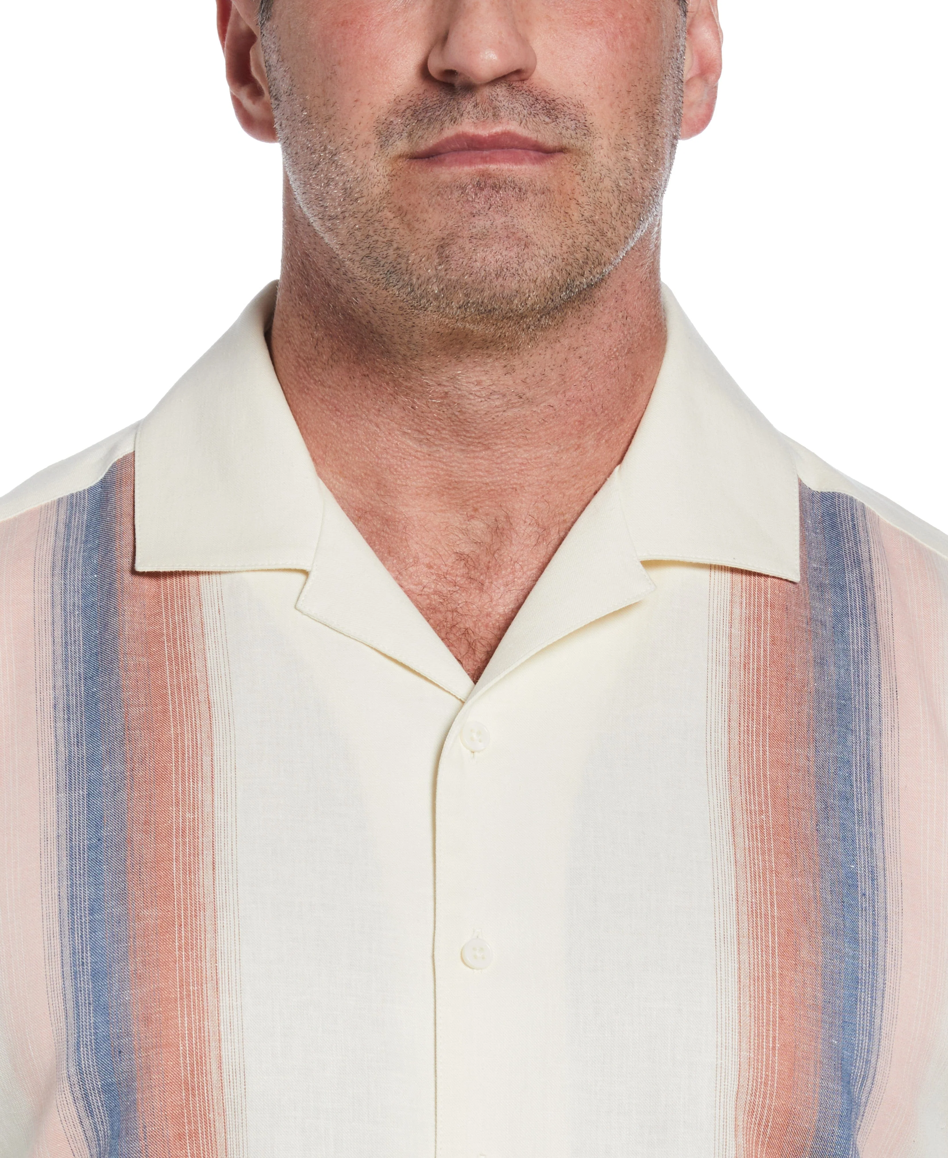 Big & Tall Gradient Panel Print Shirt - Image 4