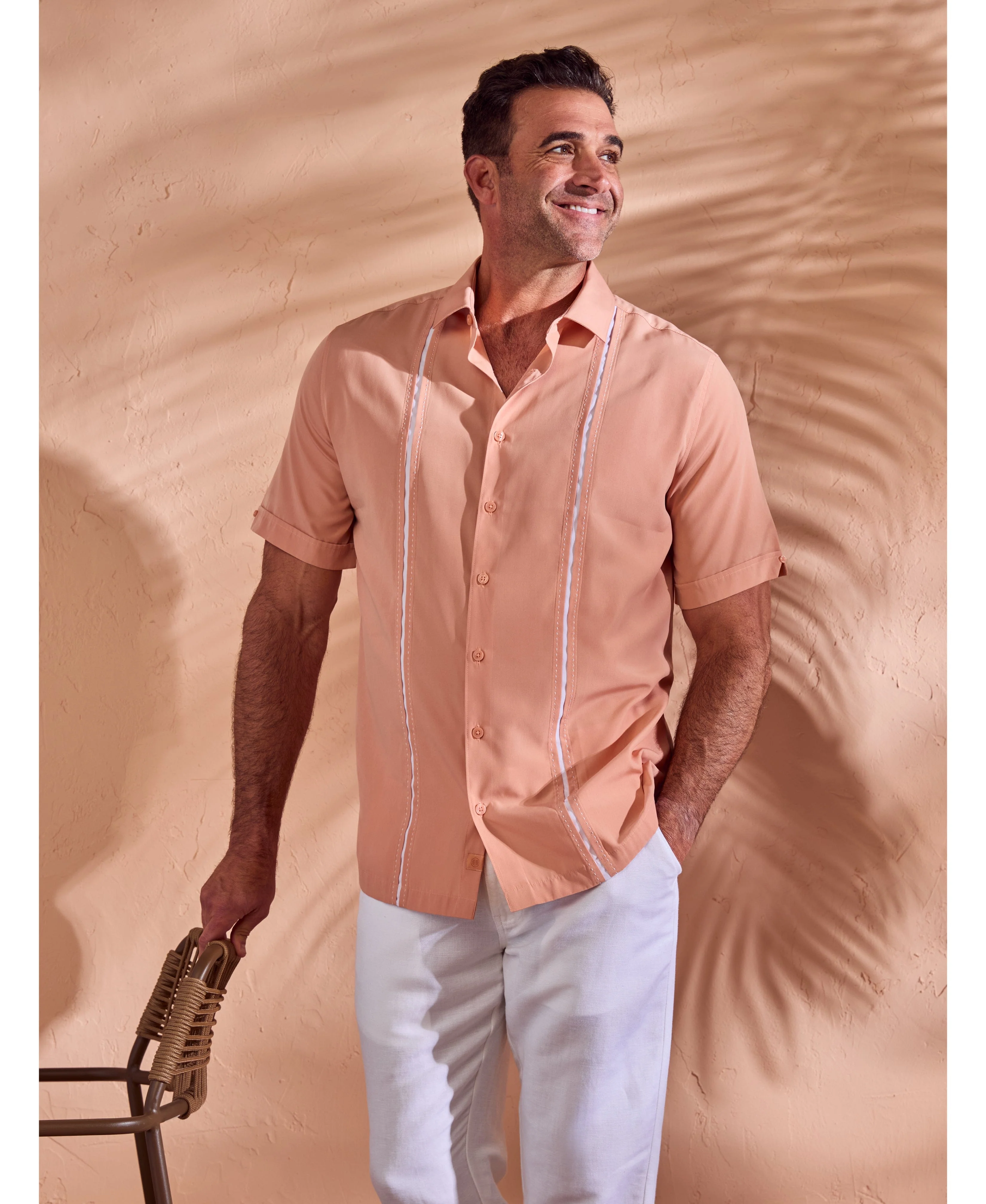 Big & Tall Panel Shirt - Contrast Stitching - Image 2