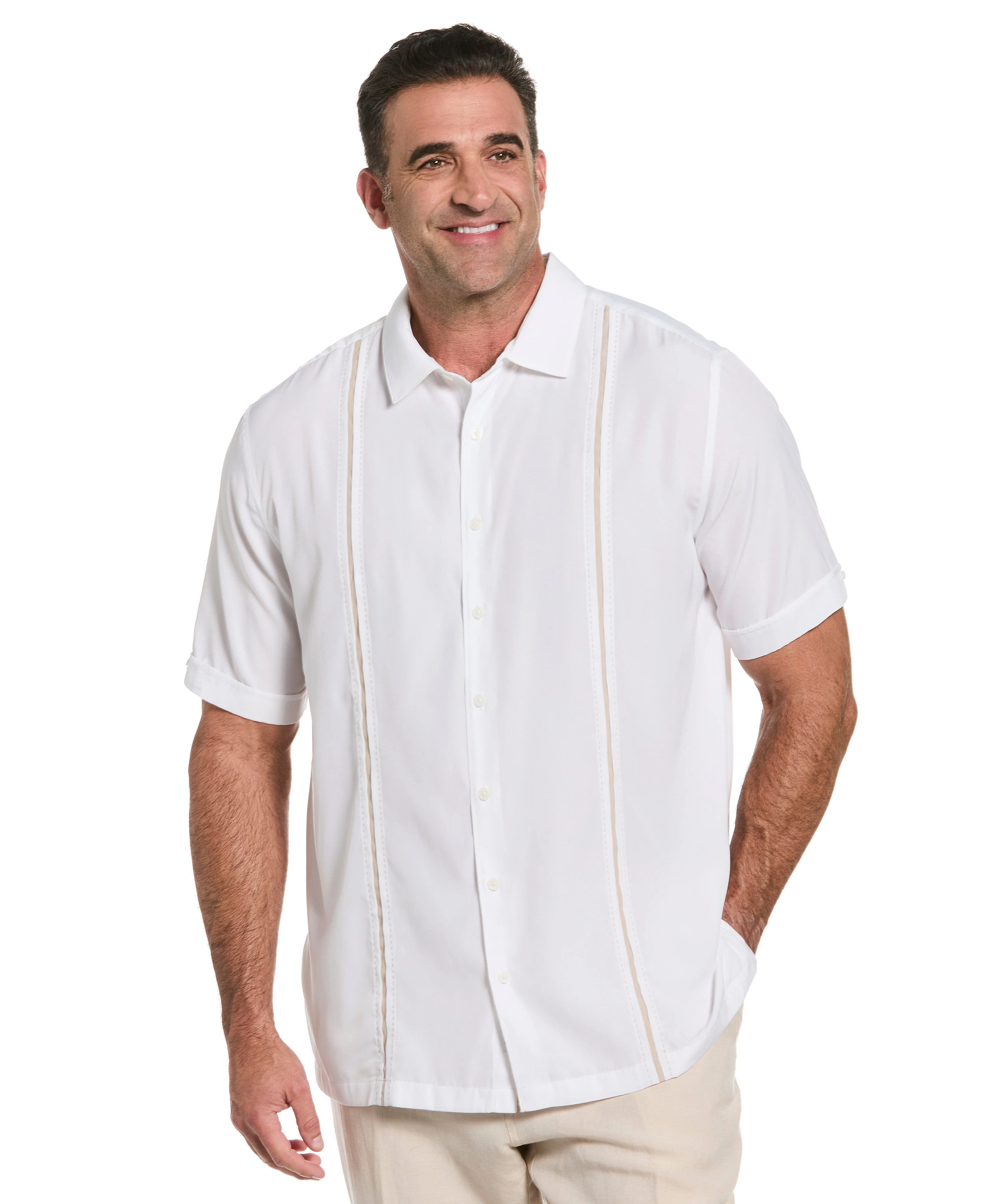 Big & Tall Panel Shirt - Contrast Stitching - Image 23