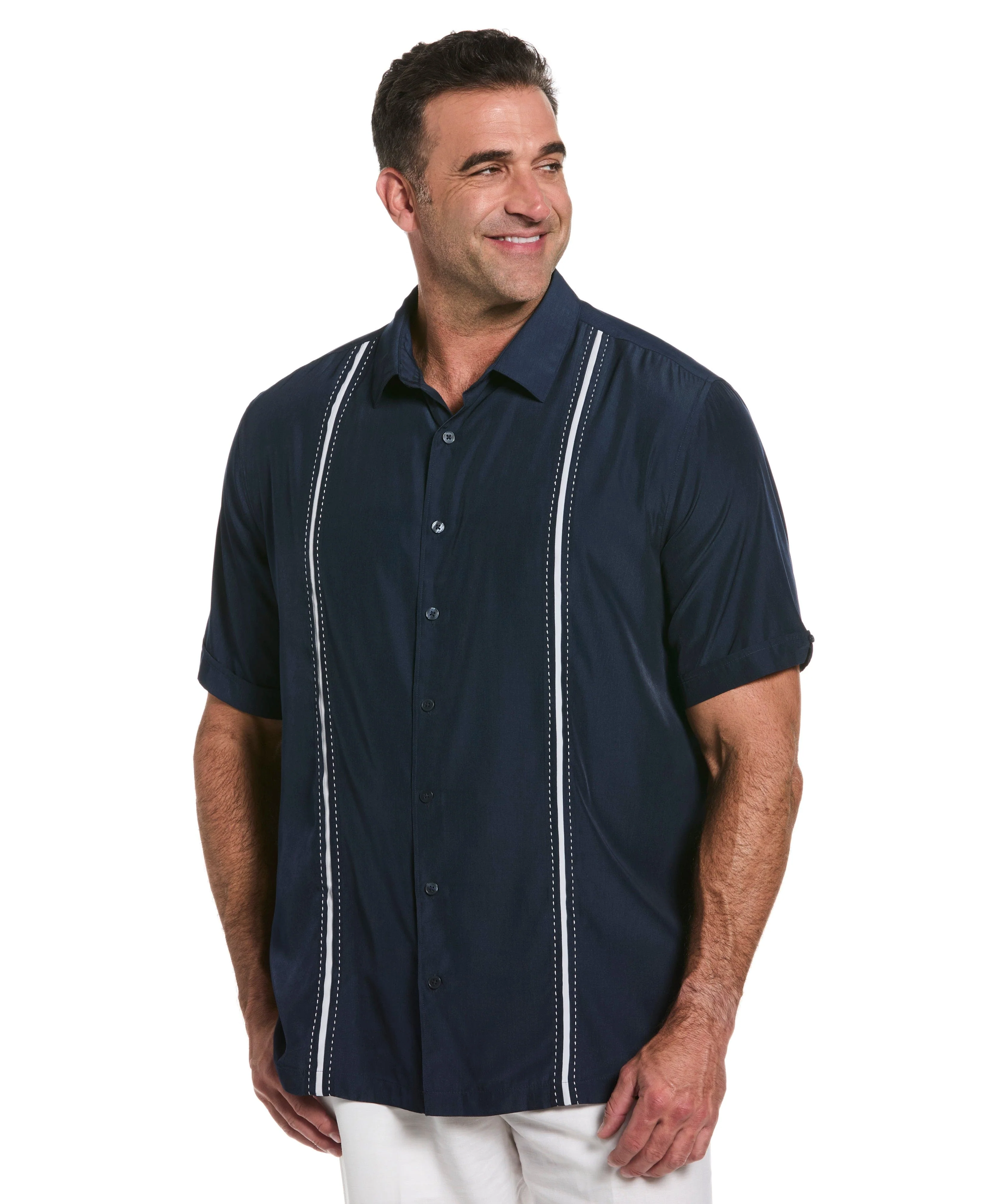 Big & Tall Panel Shirt - Contrast Stitching - Image 26