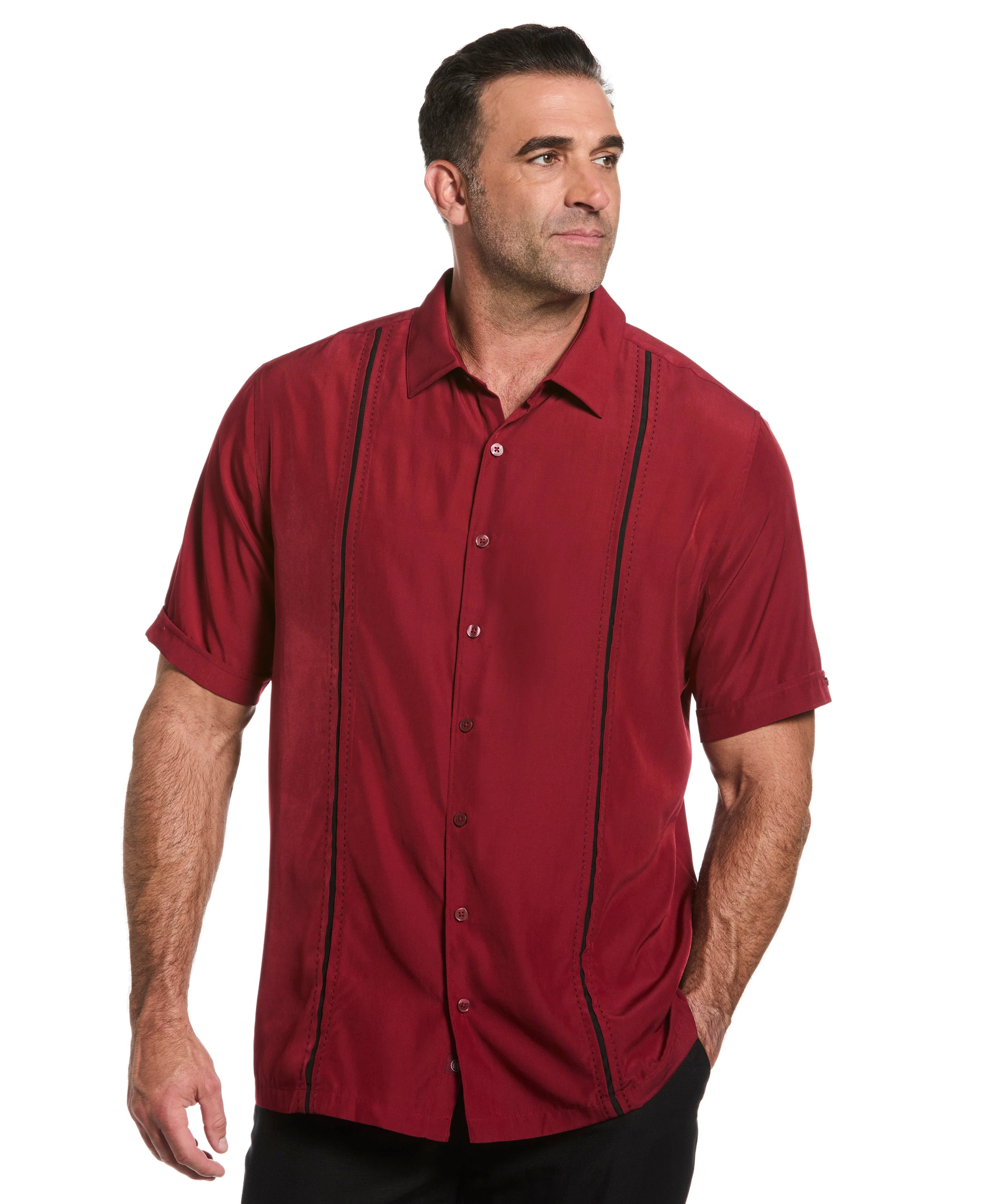 Big & Tall Panel Shirt - Contrast Stitching - Image 28