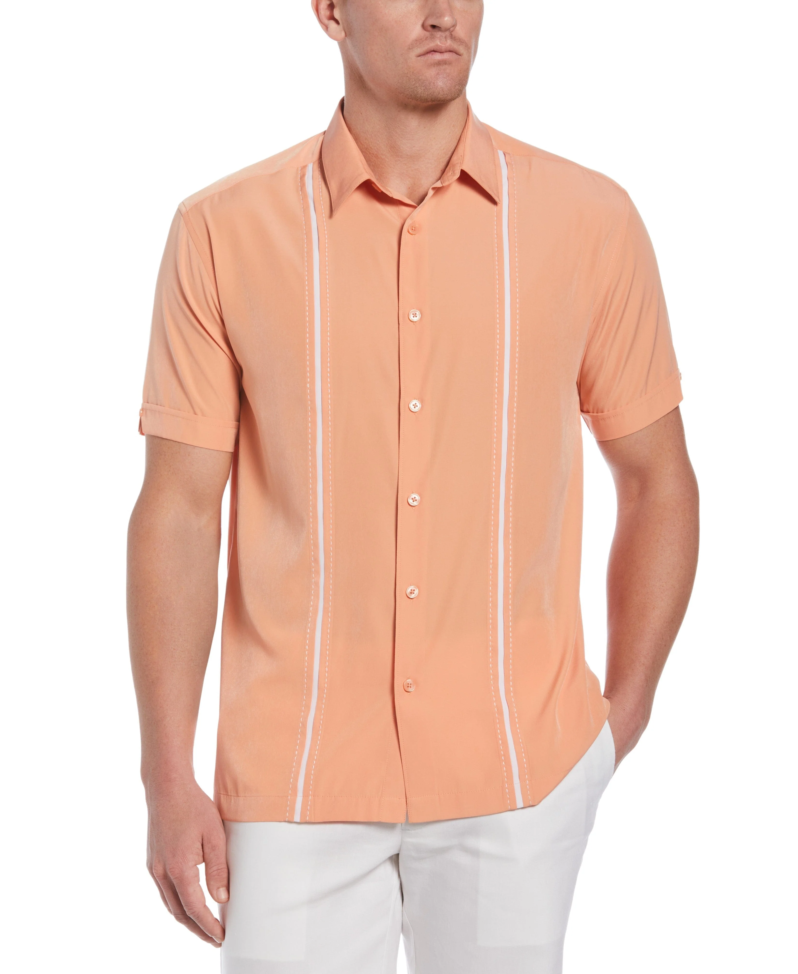 Big & Tall Panel Shirt - Contrast Stitching - Image 39