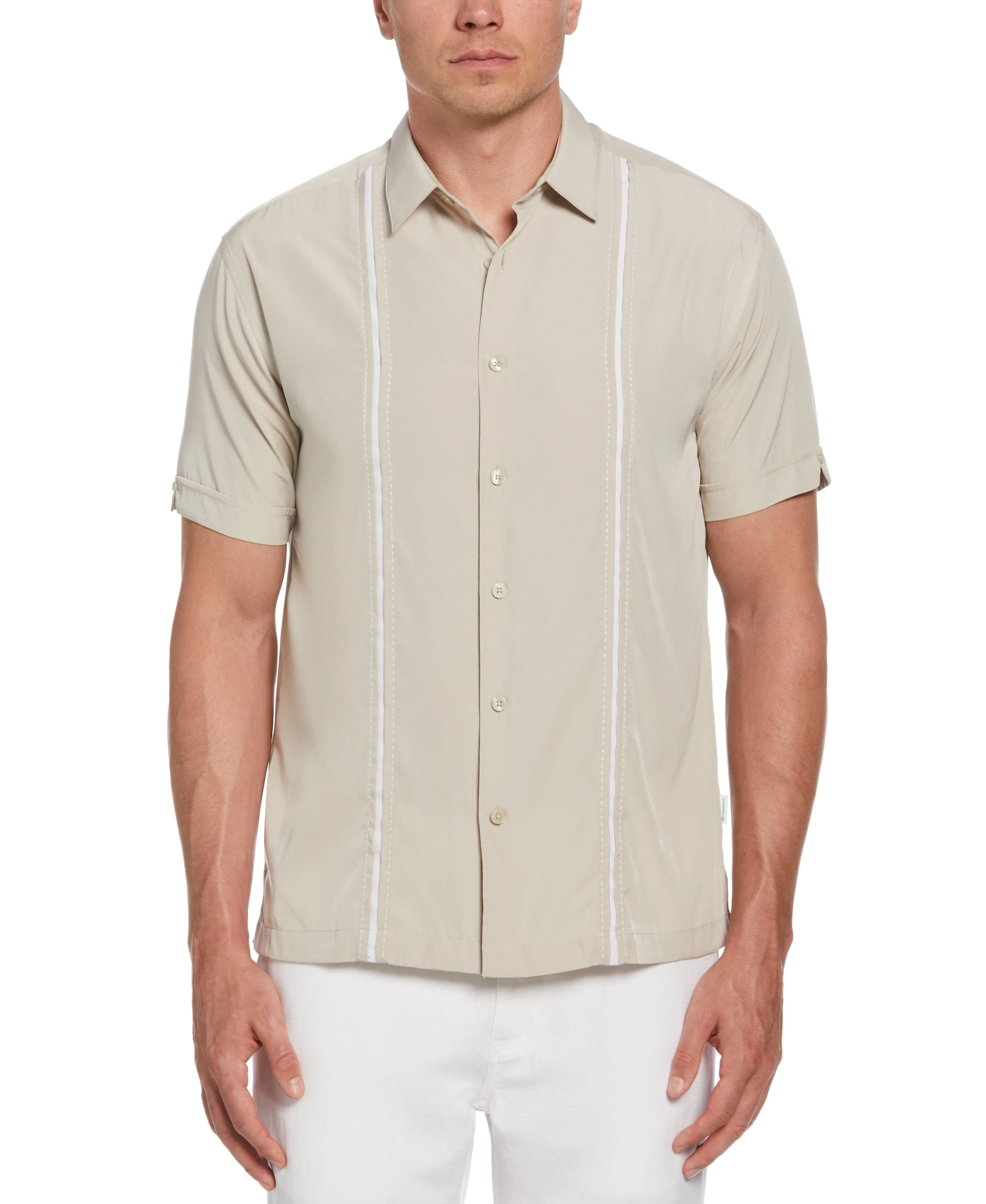 Big & Tall Panel Shirt - Contrast Stitching - Image 42