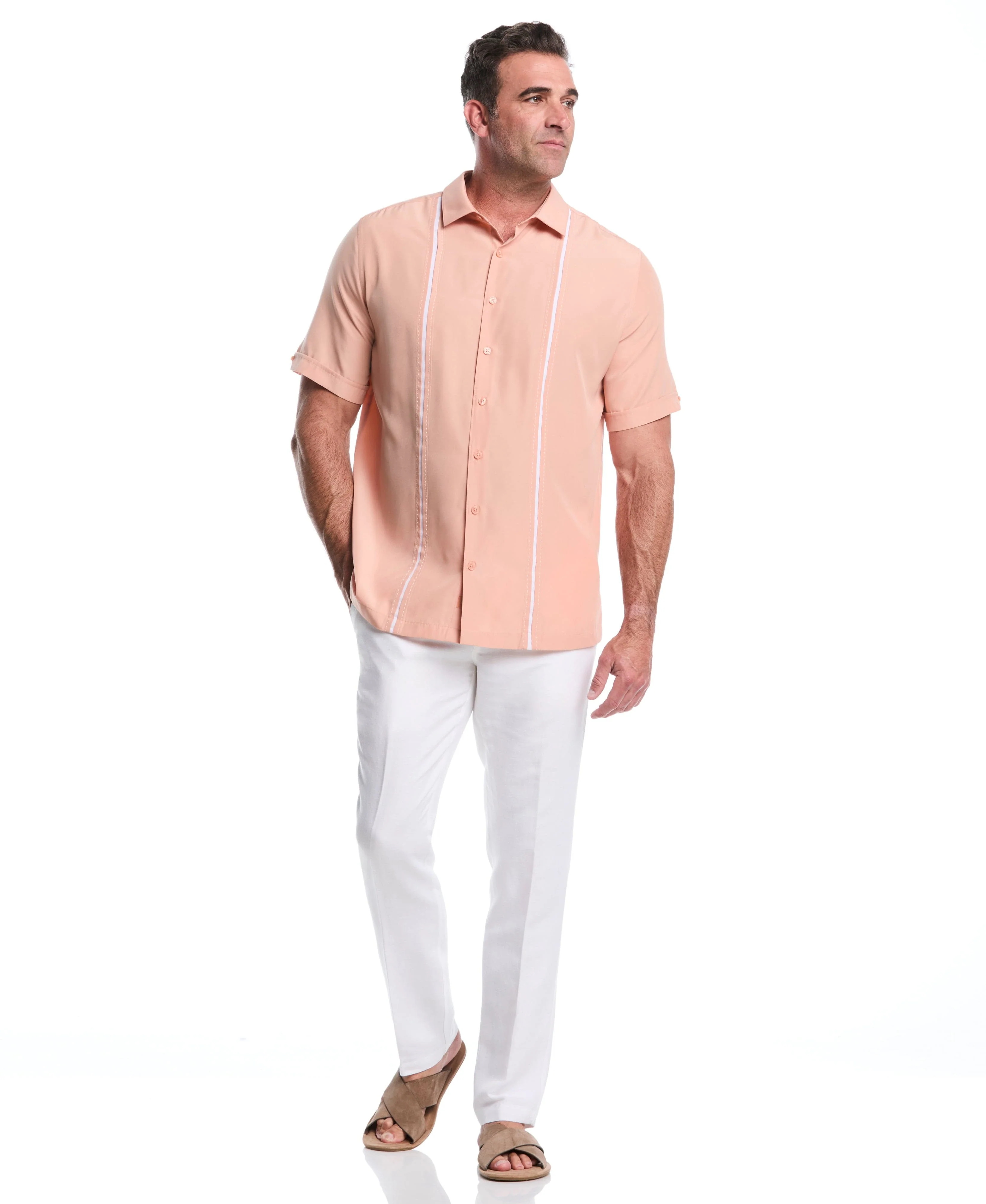 Big & Tall Panel Shirt - Contrast Stitching - Image 5