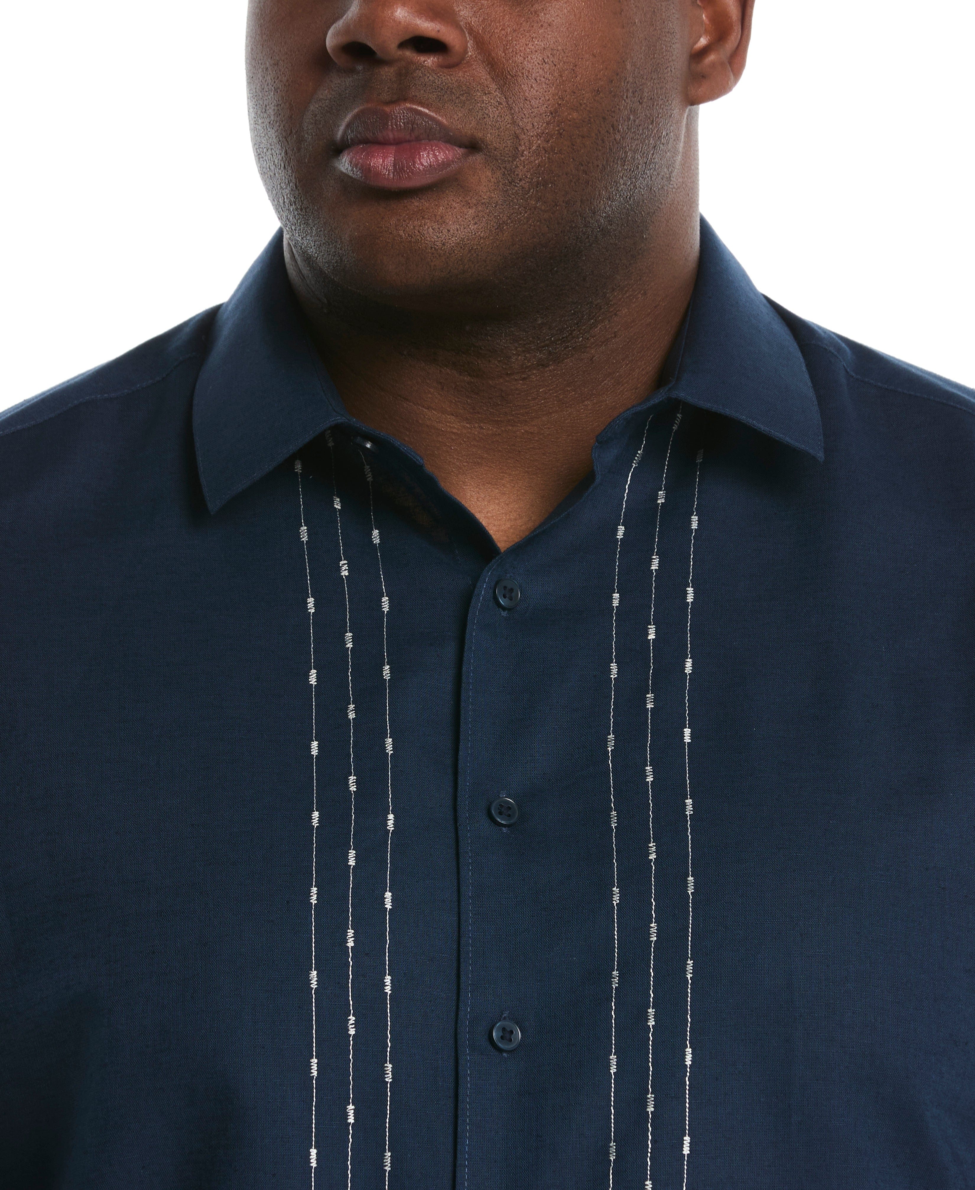 Big & Tall L-Shape Embroidery Shirt - Image 4