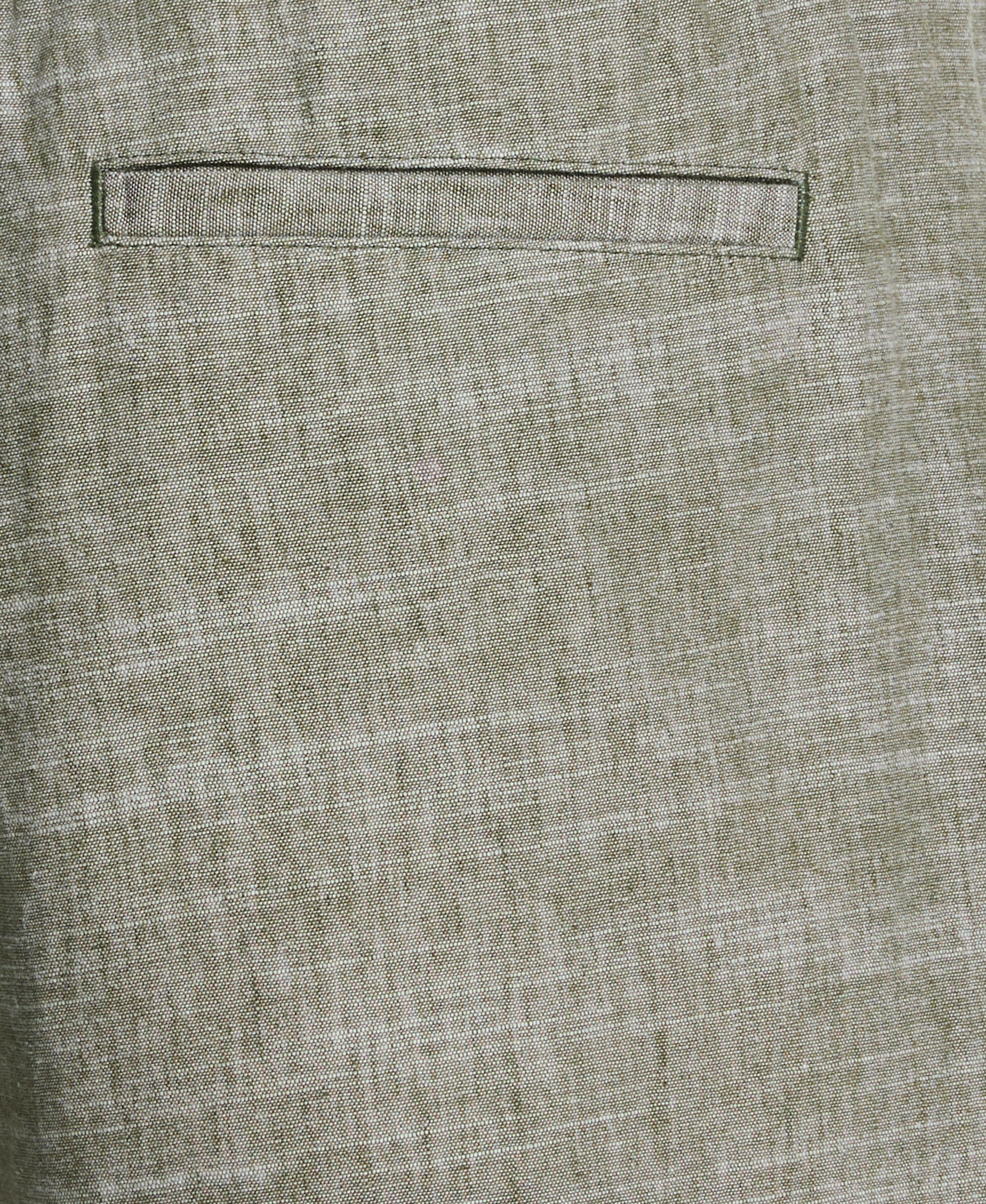 Big & Tall Linen Blend 7 1/2" Cross Dyed Slub Short - Image 4