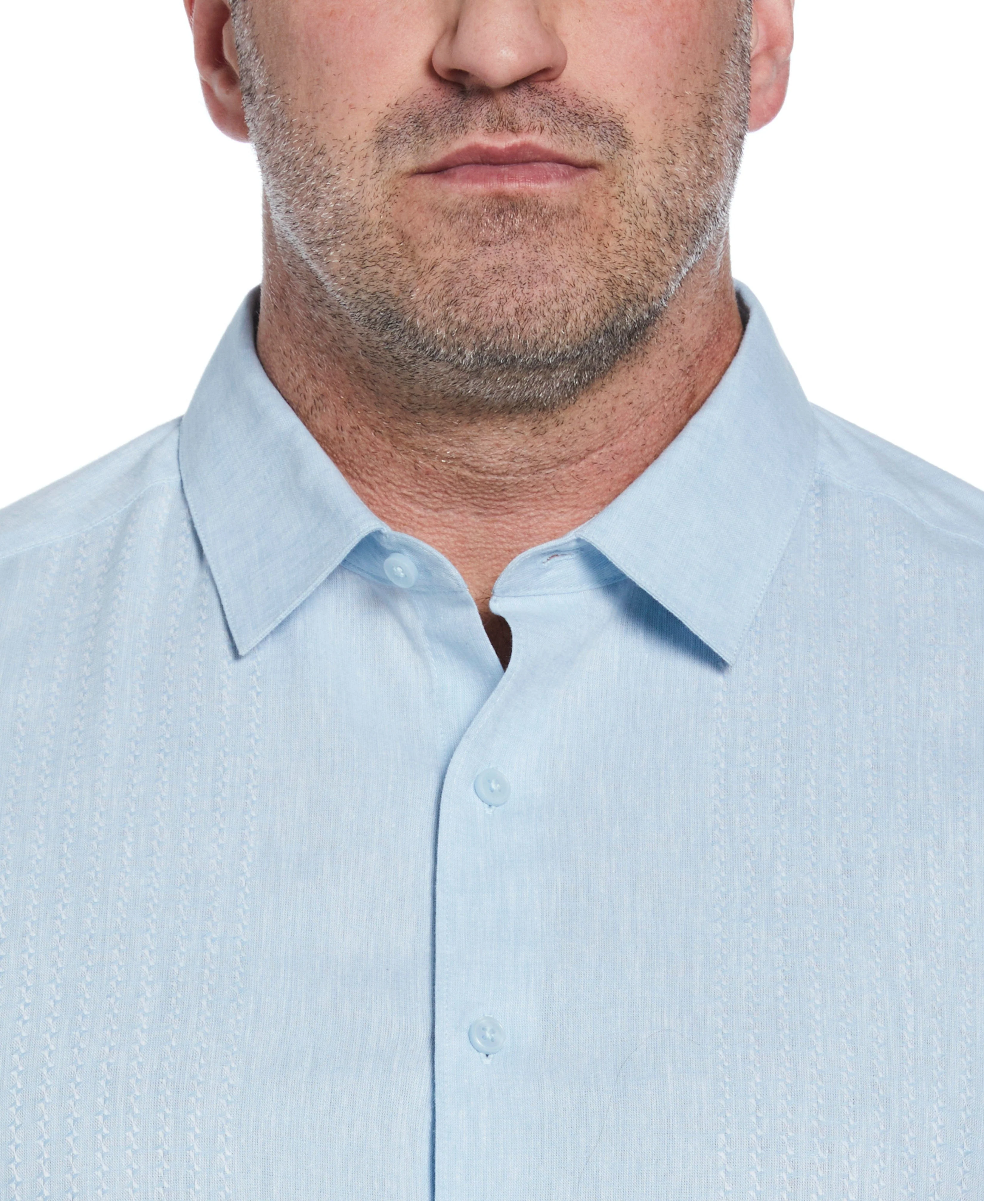 Big & Tall Engineered Dobby Panels Shirt - Image 14