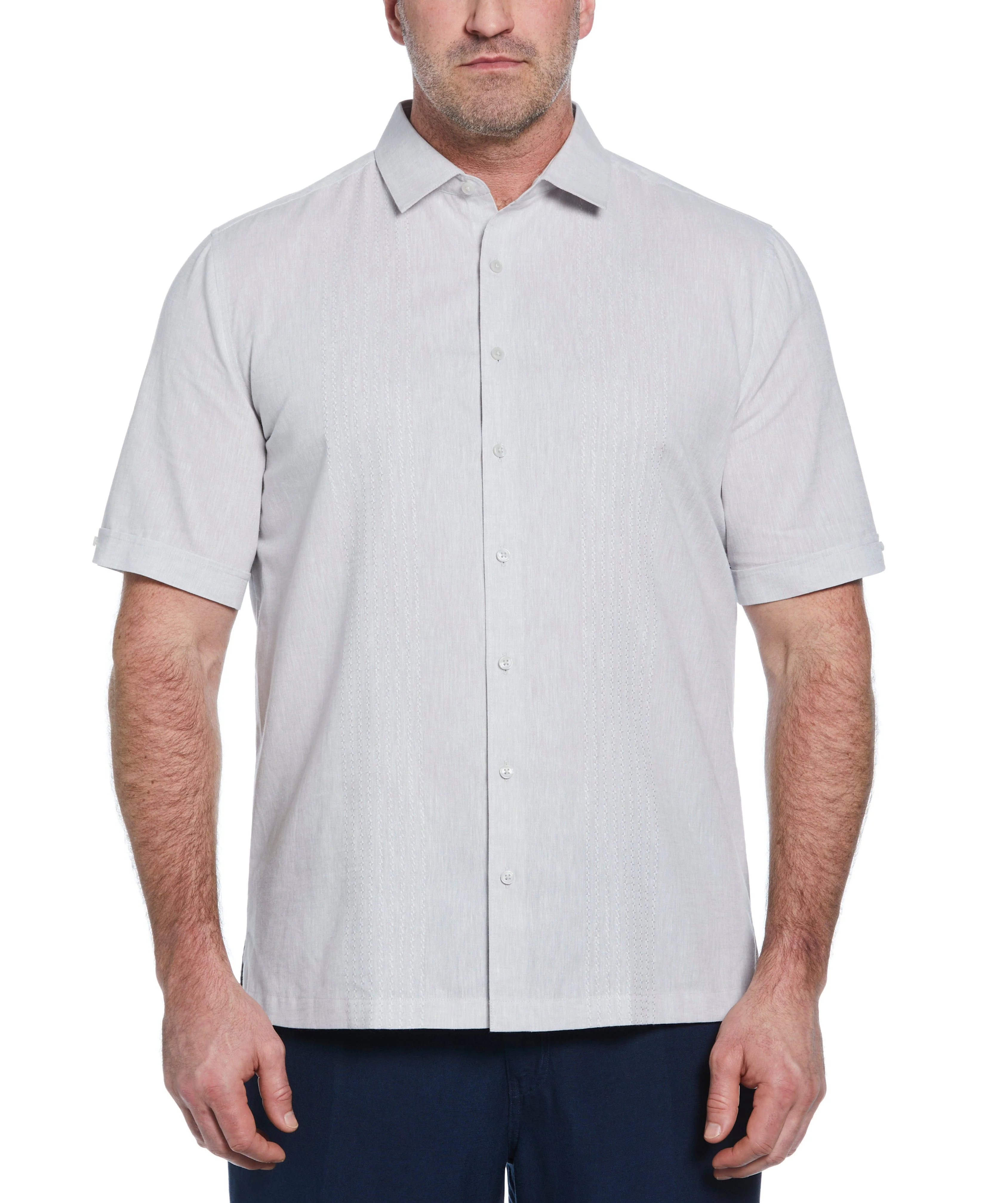 Big & Tall Engineered Dobby Panels Shirt - Image 16