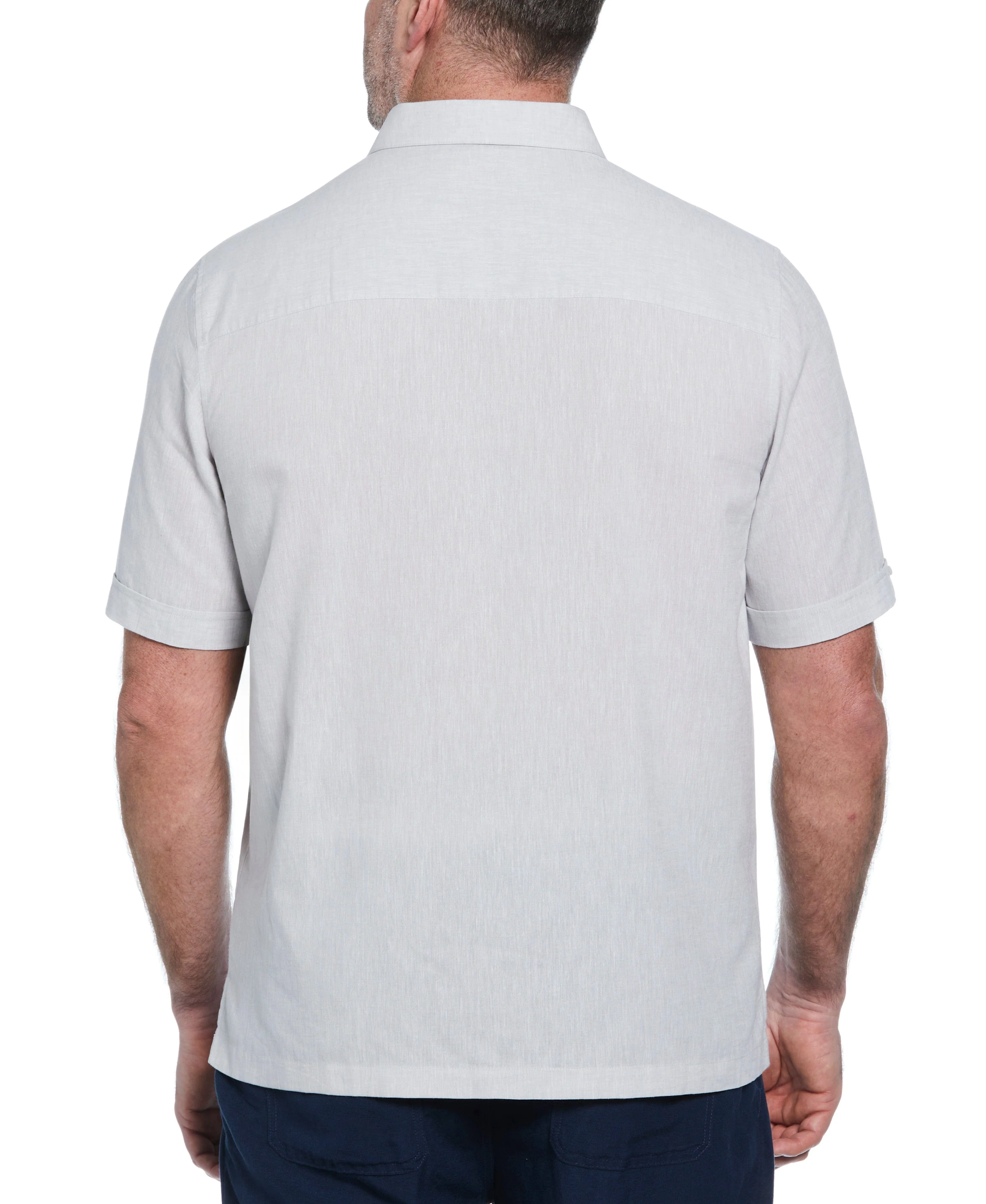 Big & Tall Engineered Dobby Panels Shirt - Image 17