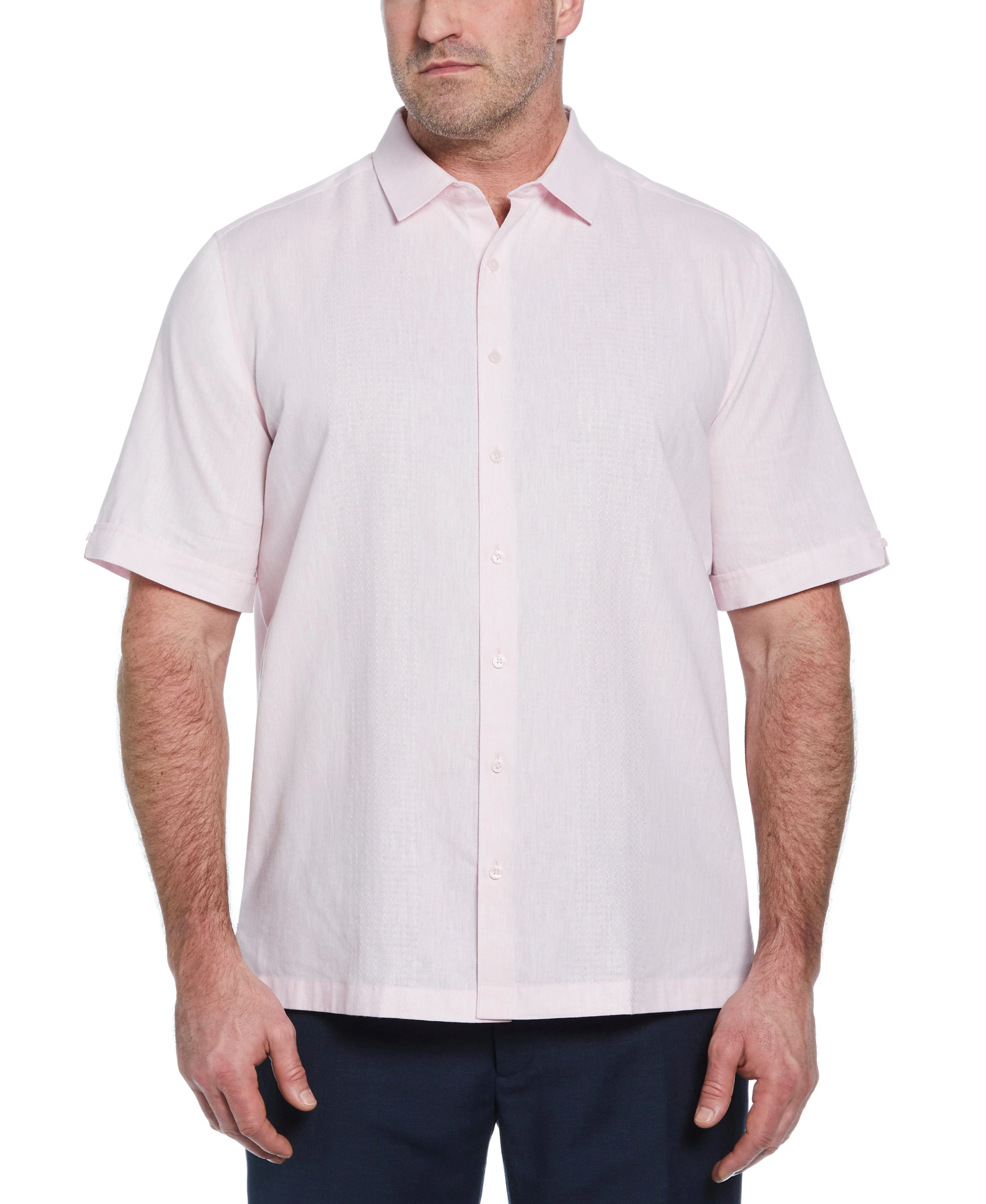Big & Tall Engineered Dobby Panels Shirt - Image 21