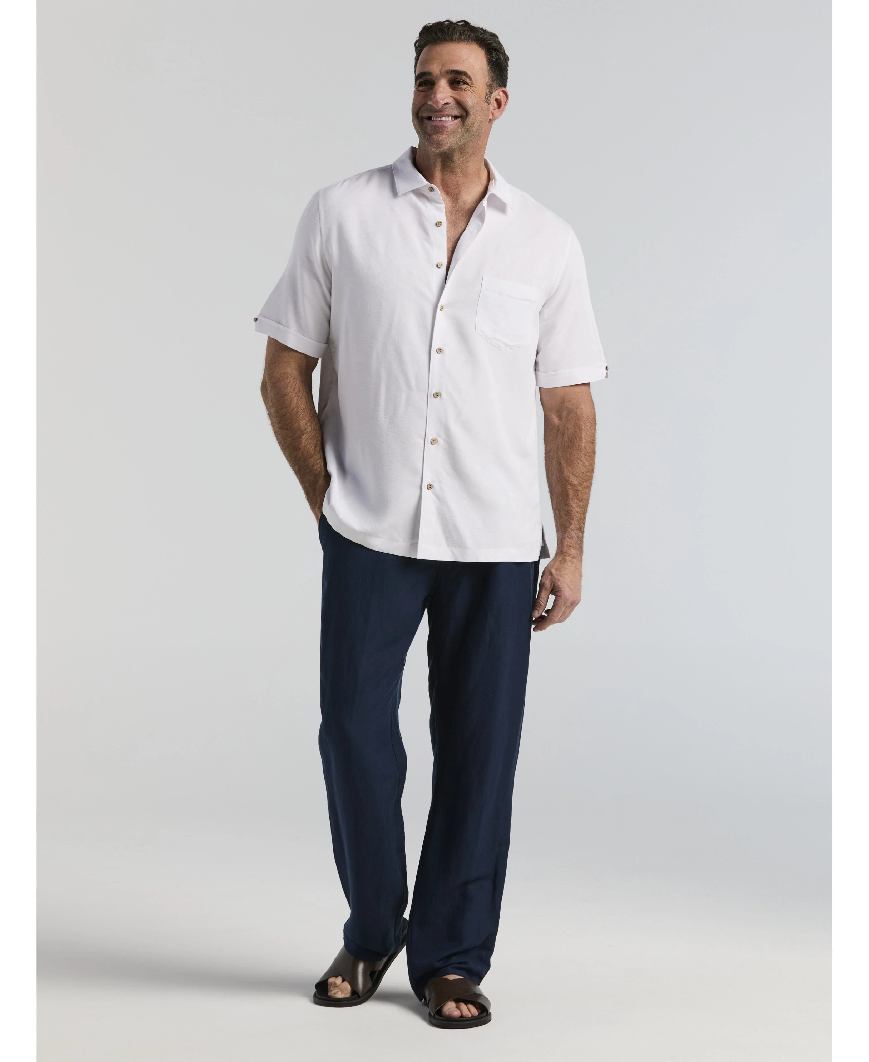 Big & Tall Linen-Blend Core Drawstring Pants - Image 18