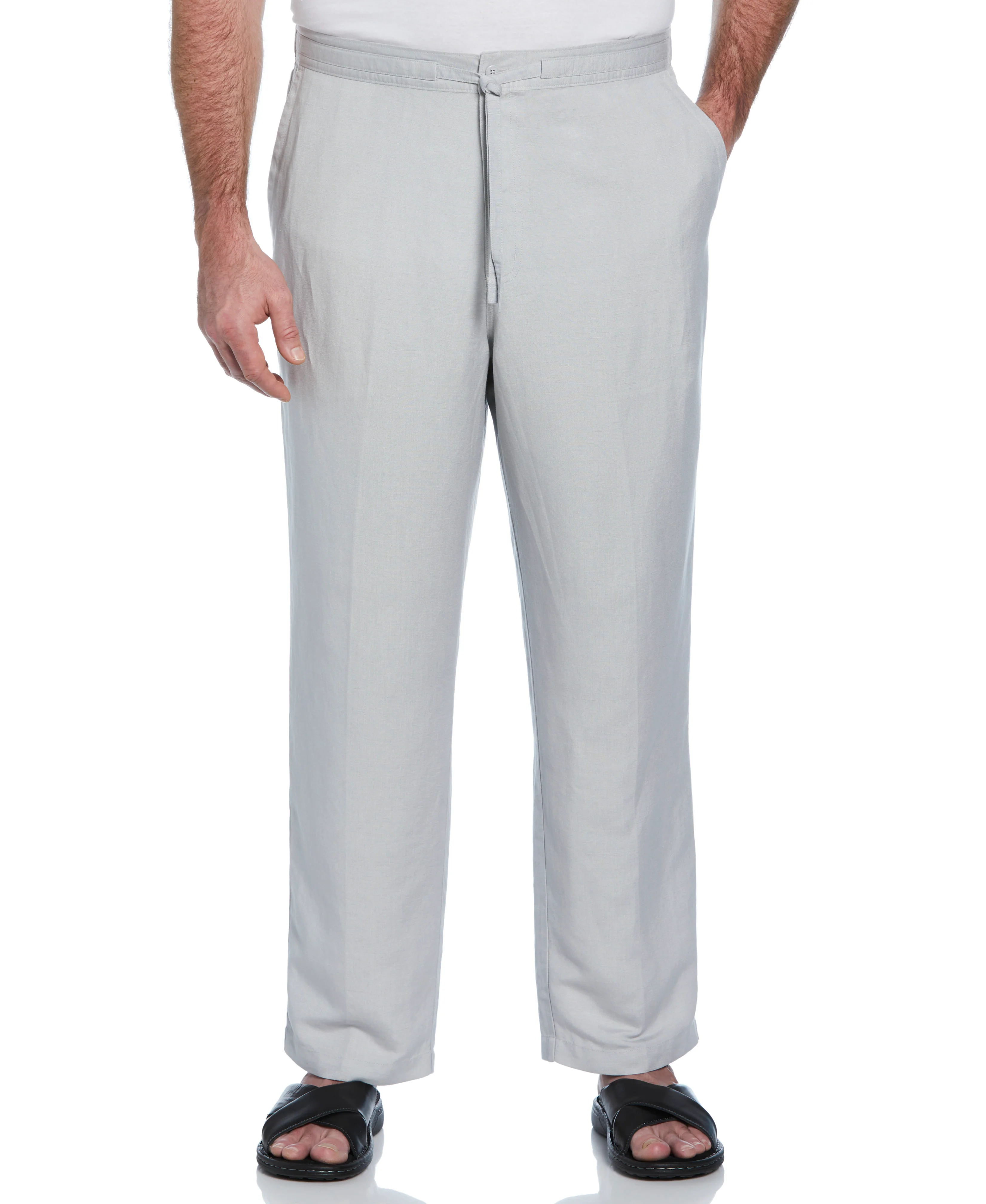 Big & Tall Linen-Blend Core Drawstring Pants - Image 24