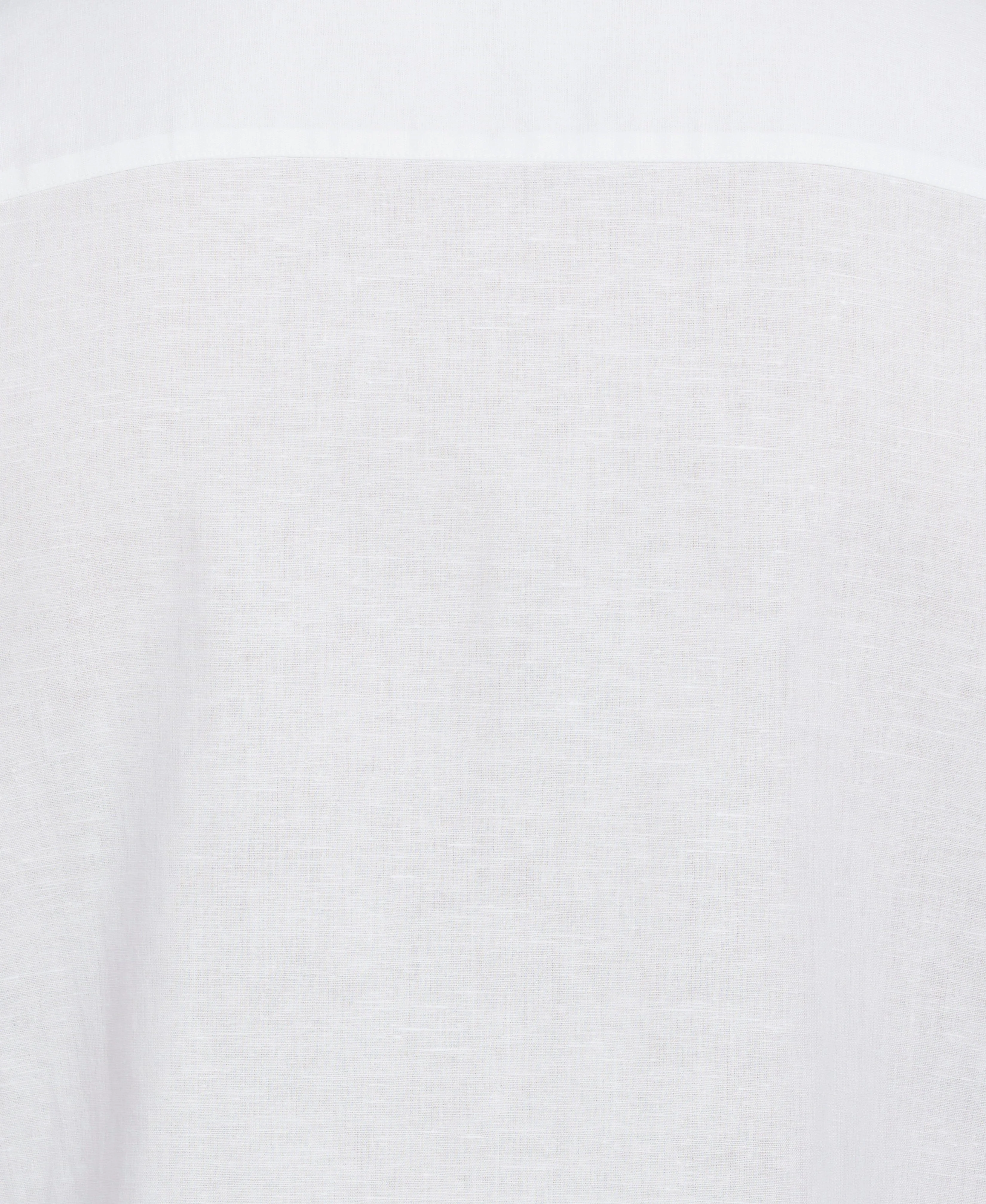 Big & Tall Linen Blend Embroidered Panel Shirt - Image 5