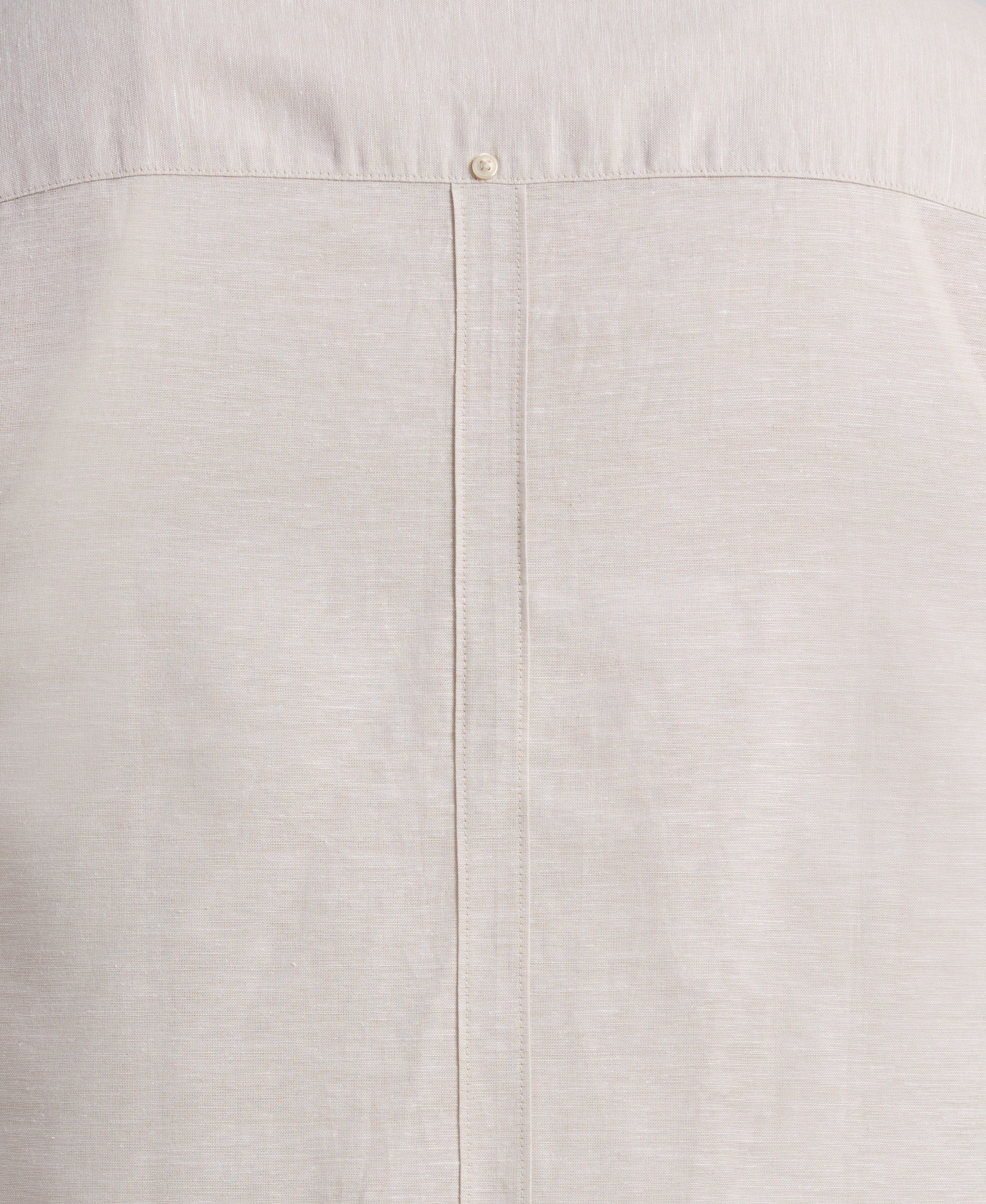 Big & Tall Linen Blend Cross Dye Guayabera Shirt - Image 11
