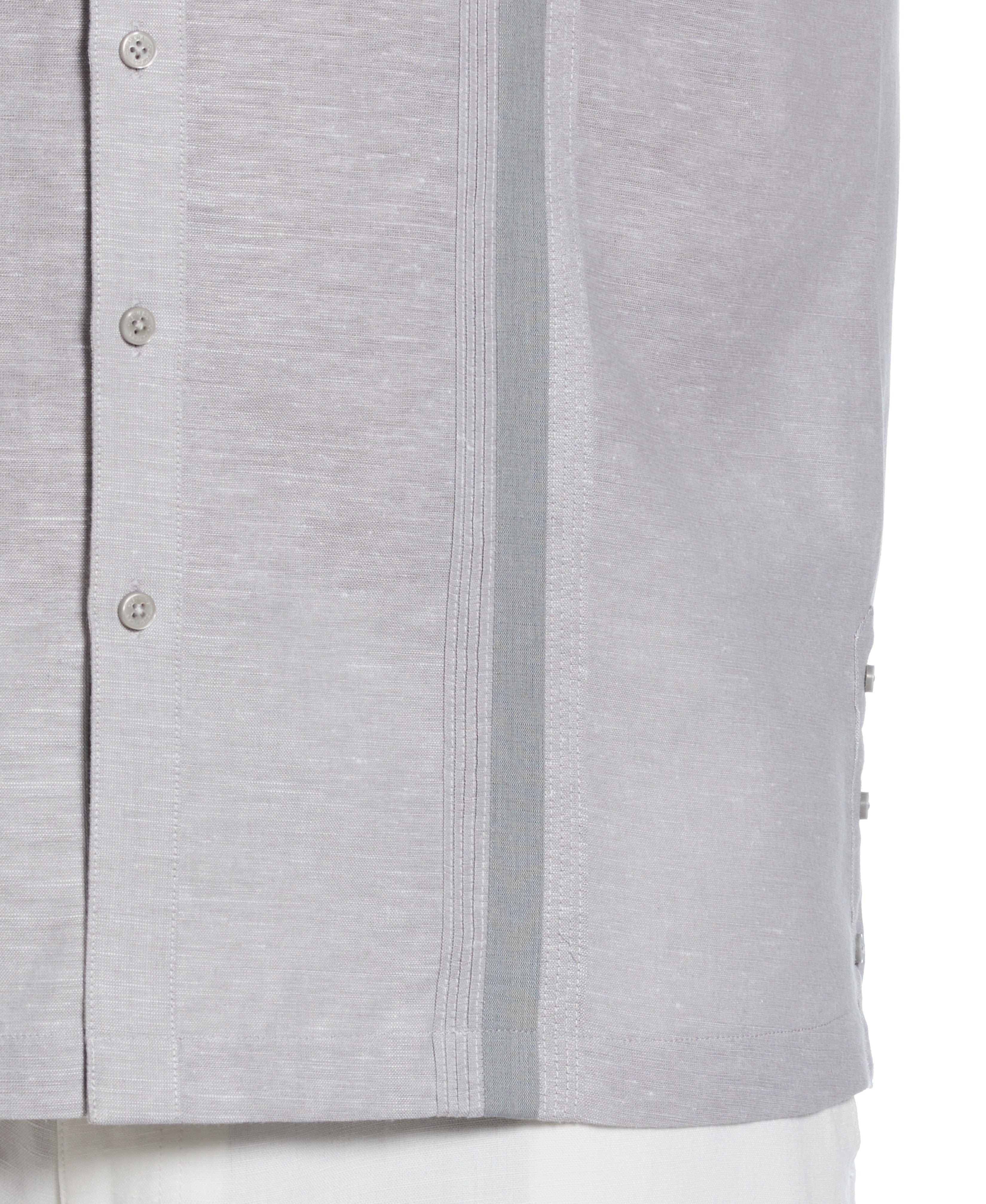Big & Tall Linen Blend Cross Dye Guayabera Shirt - Image 15
