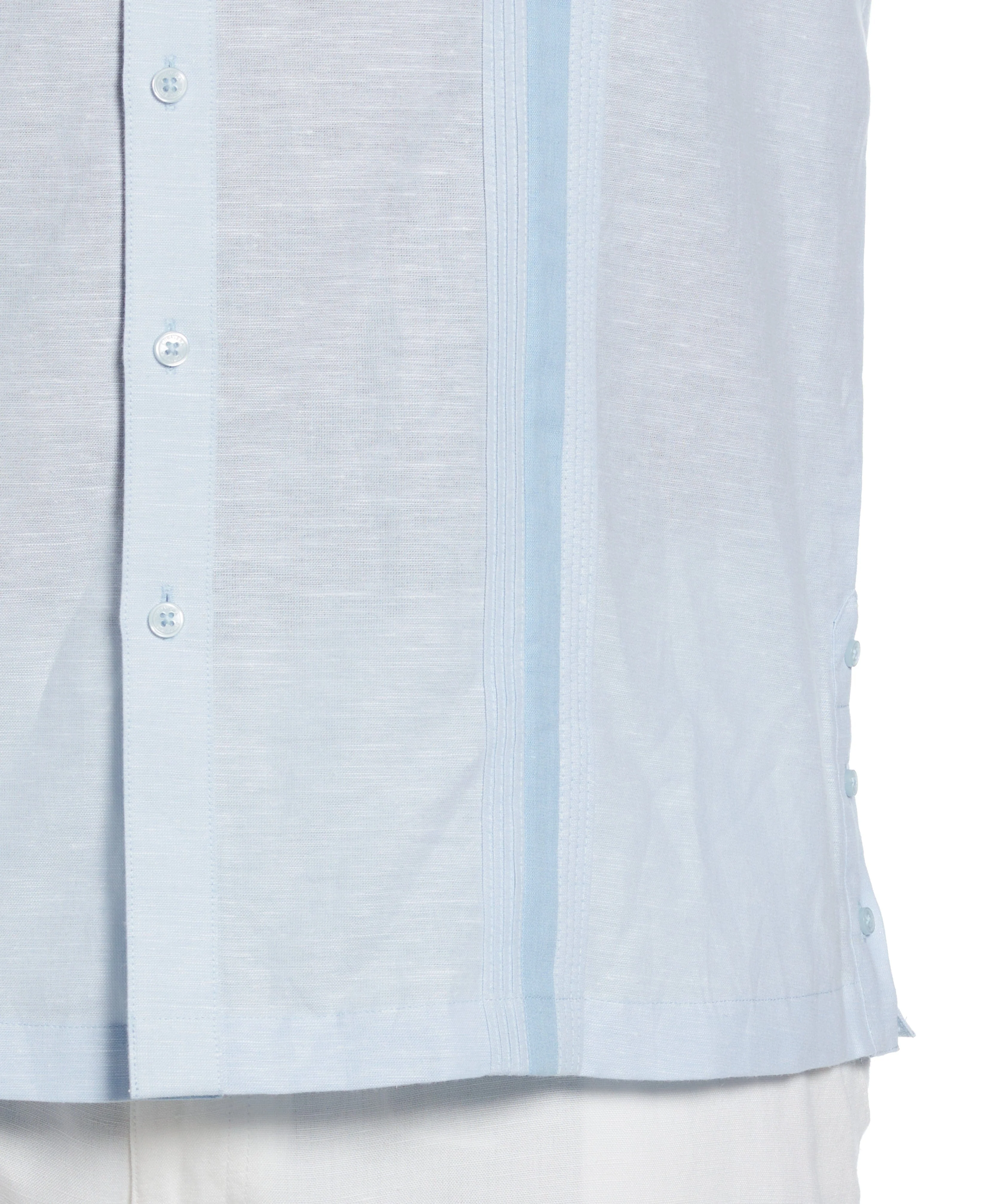 Big & Tall Linen Blend Cross Dye Guayabera Shirt - Image 20