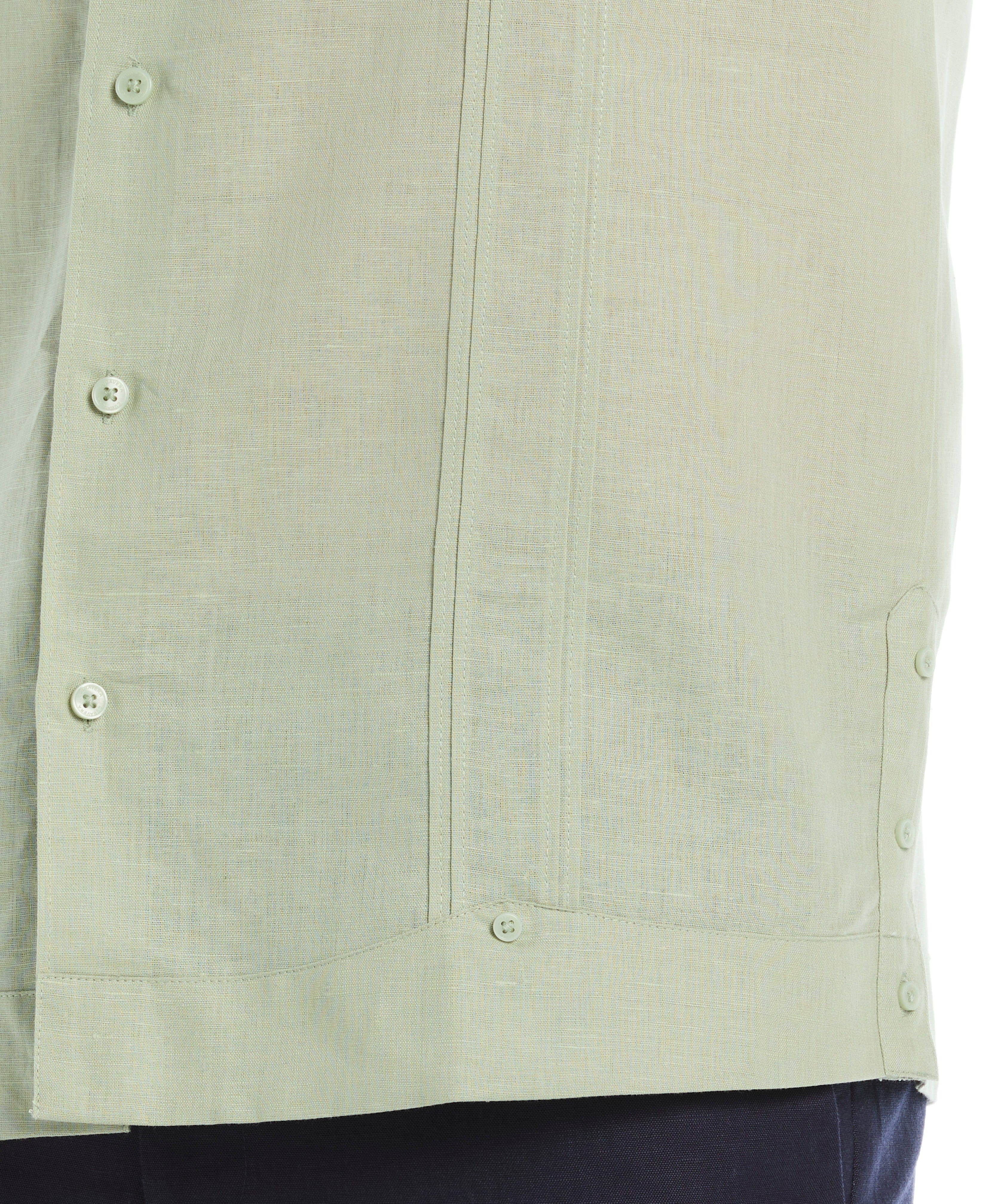 Big & Tall Linen Blend No-Pocket Guayabera Shirt - Image 22