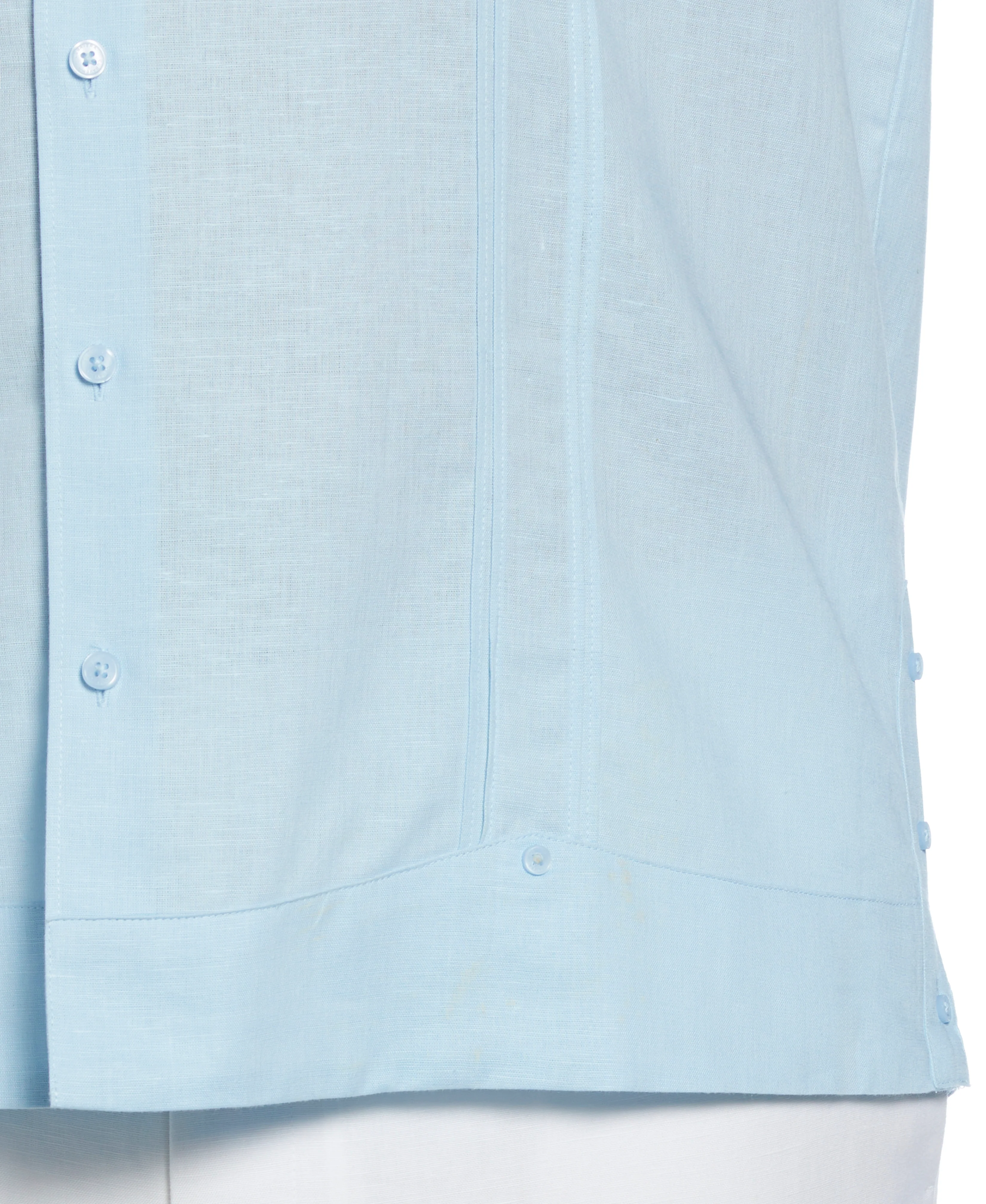 Big & Tall Linen Blend No-Pocket Guayabera Shirt - Image 34
