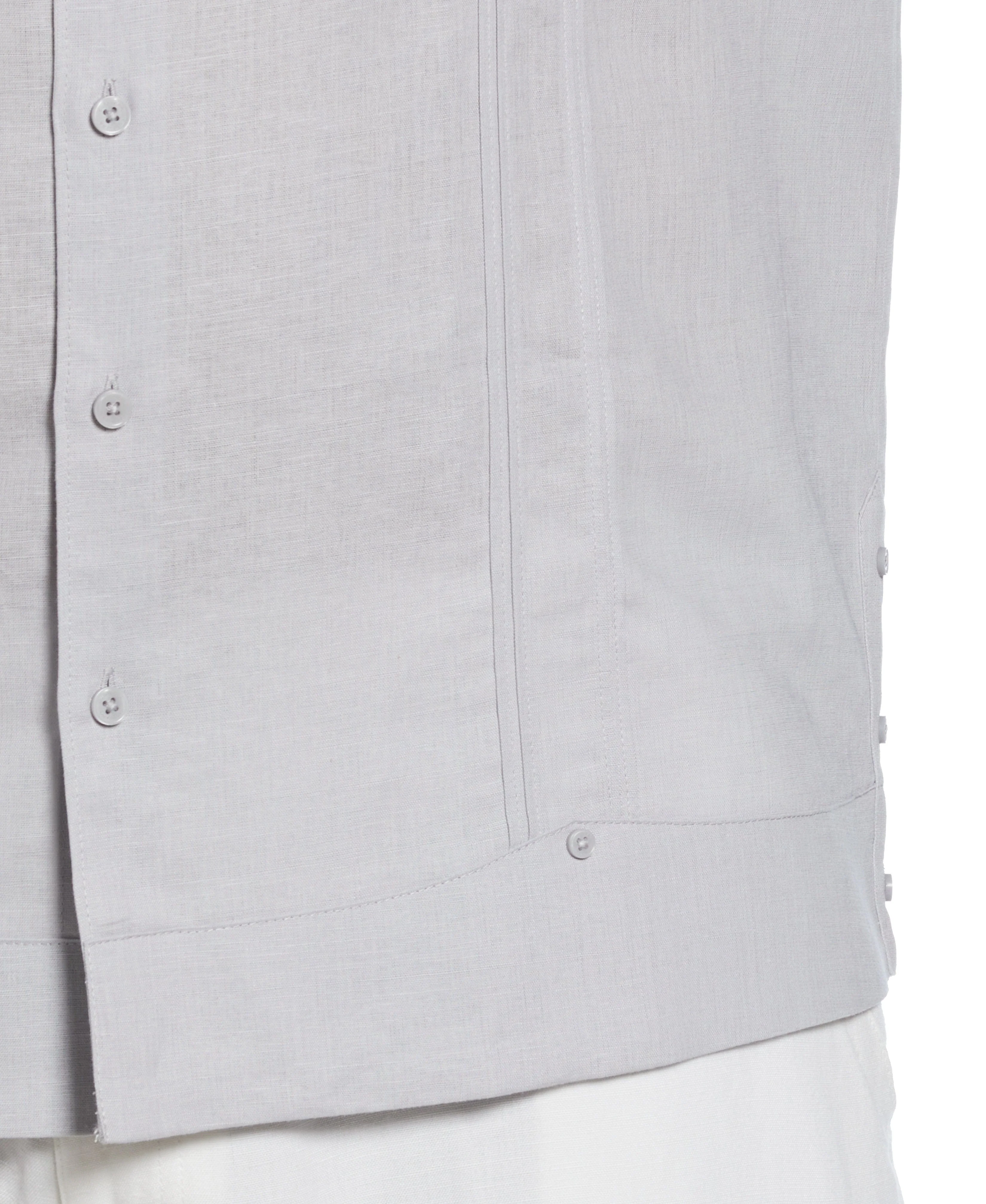 Big & Tall Linen Blend No-Pocket Guayabera Shirt - Image 44
