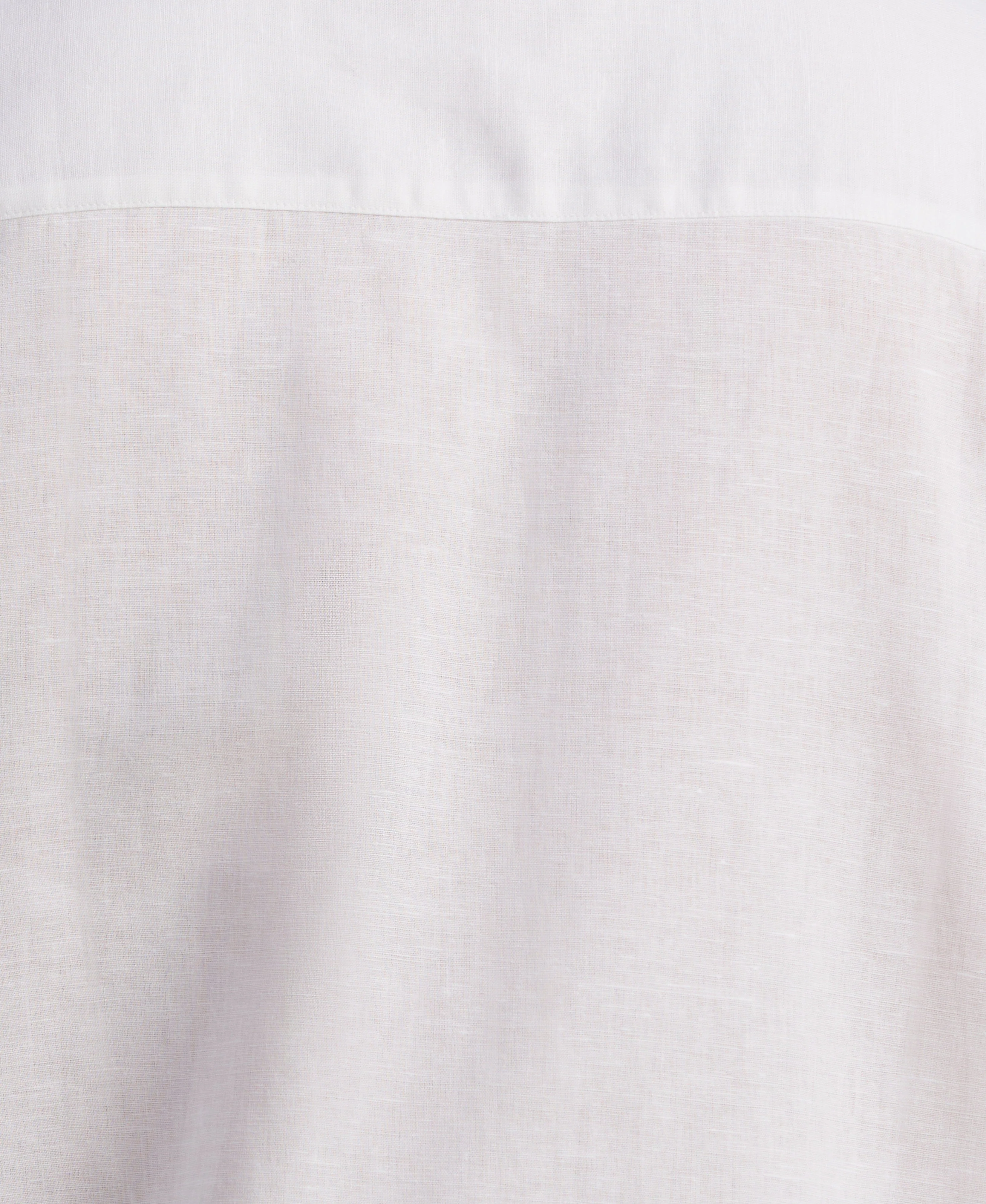 Big & Tall Linen Blend No-Pocket Guayabera Shirt - Image 6