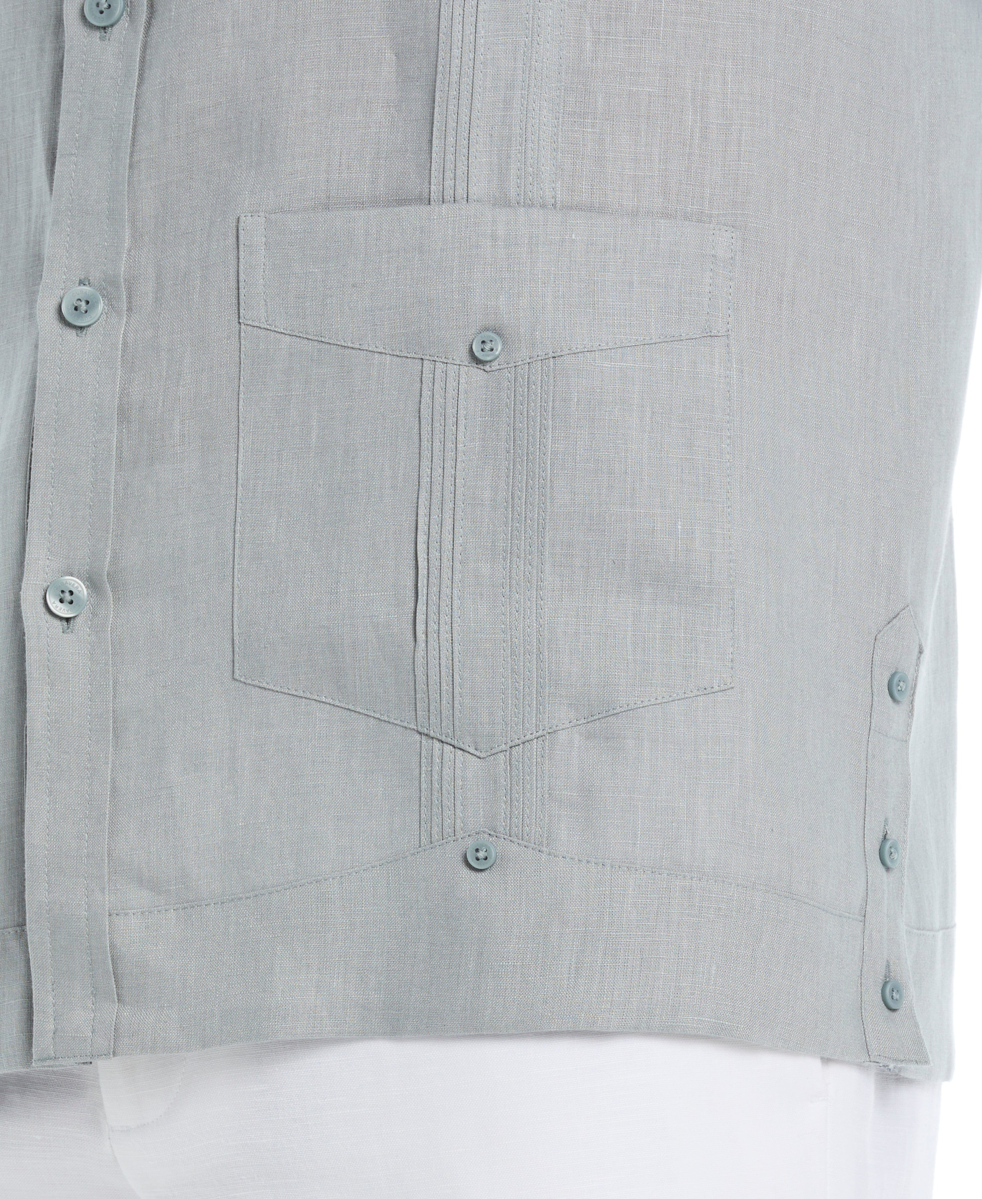 Big & Tall 100% Linen Classic Guayabera Shirt - Long Sleeve - Image 13