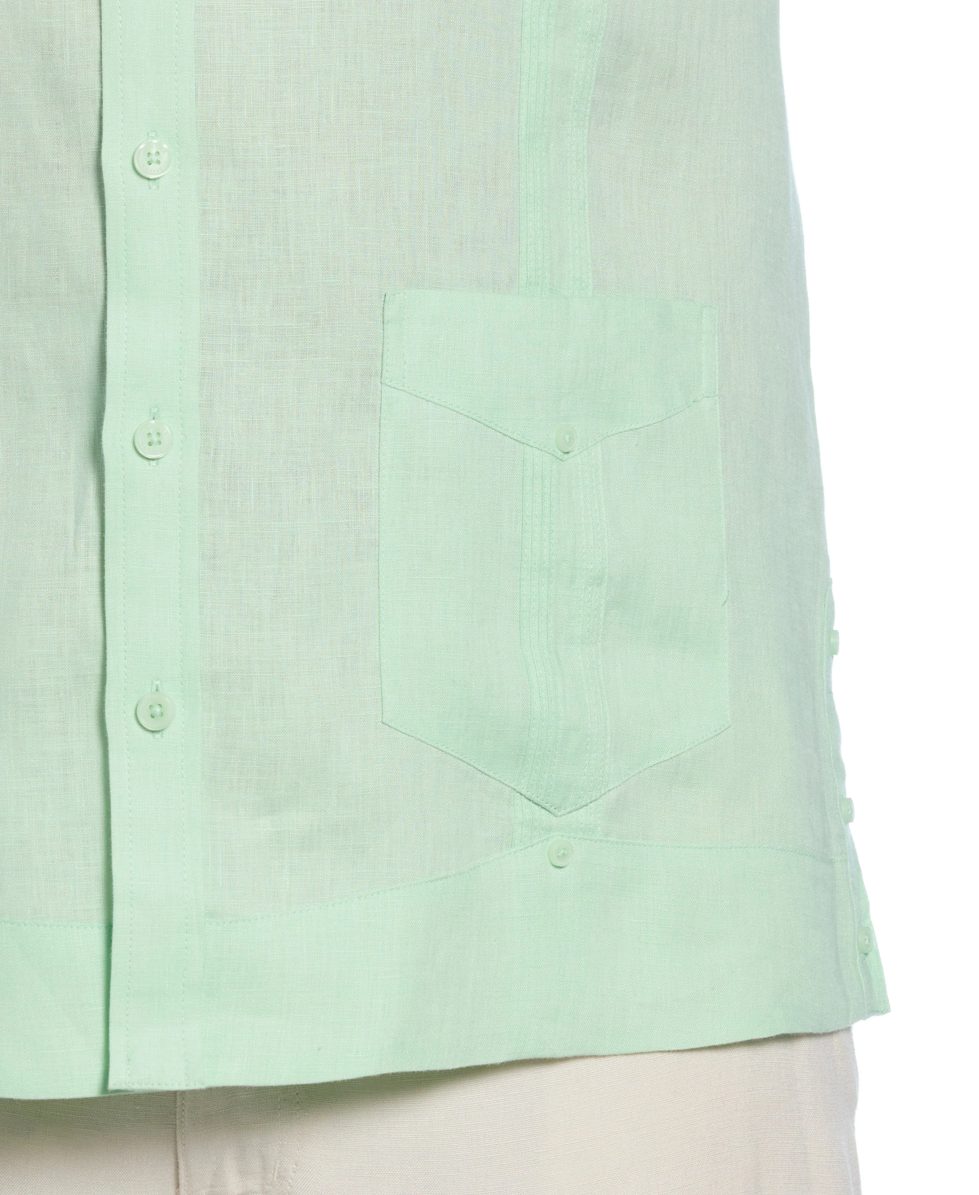 Big & Tall 100% Linen Classic Guayabera Shirt - Long Sleeve - Image 45