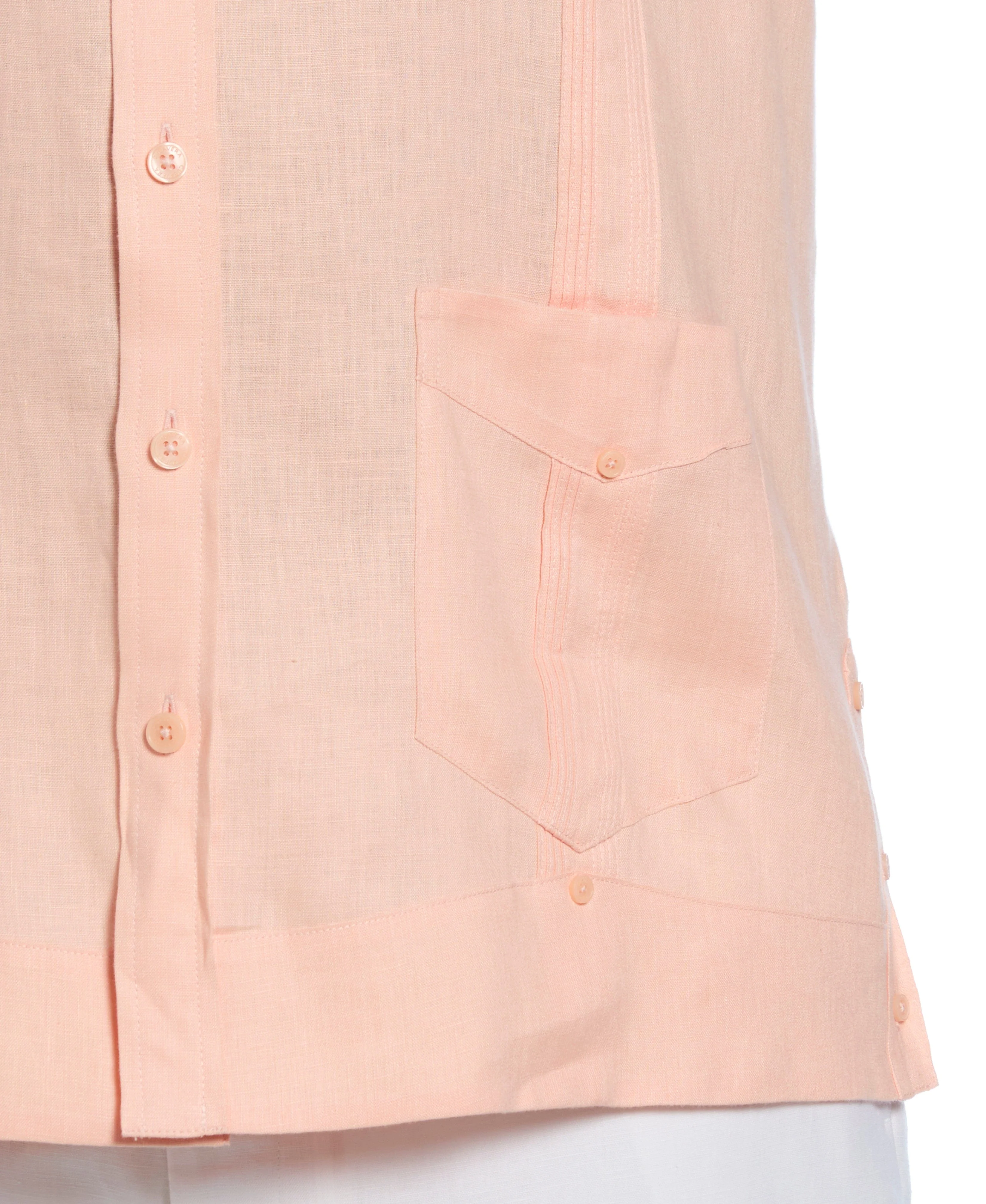 Big & Tall 100% Linen Classic Guayabera Shirt - Long Sleeve - Image 50