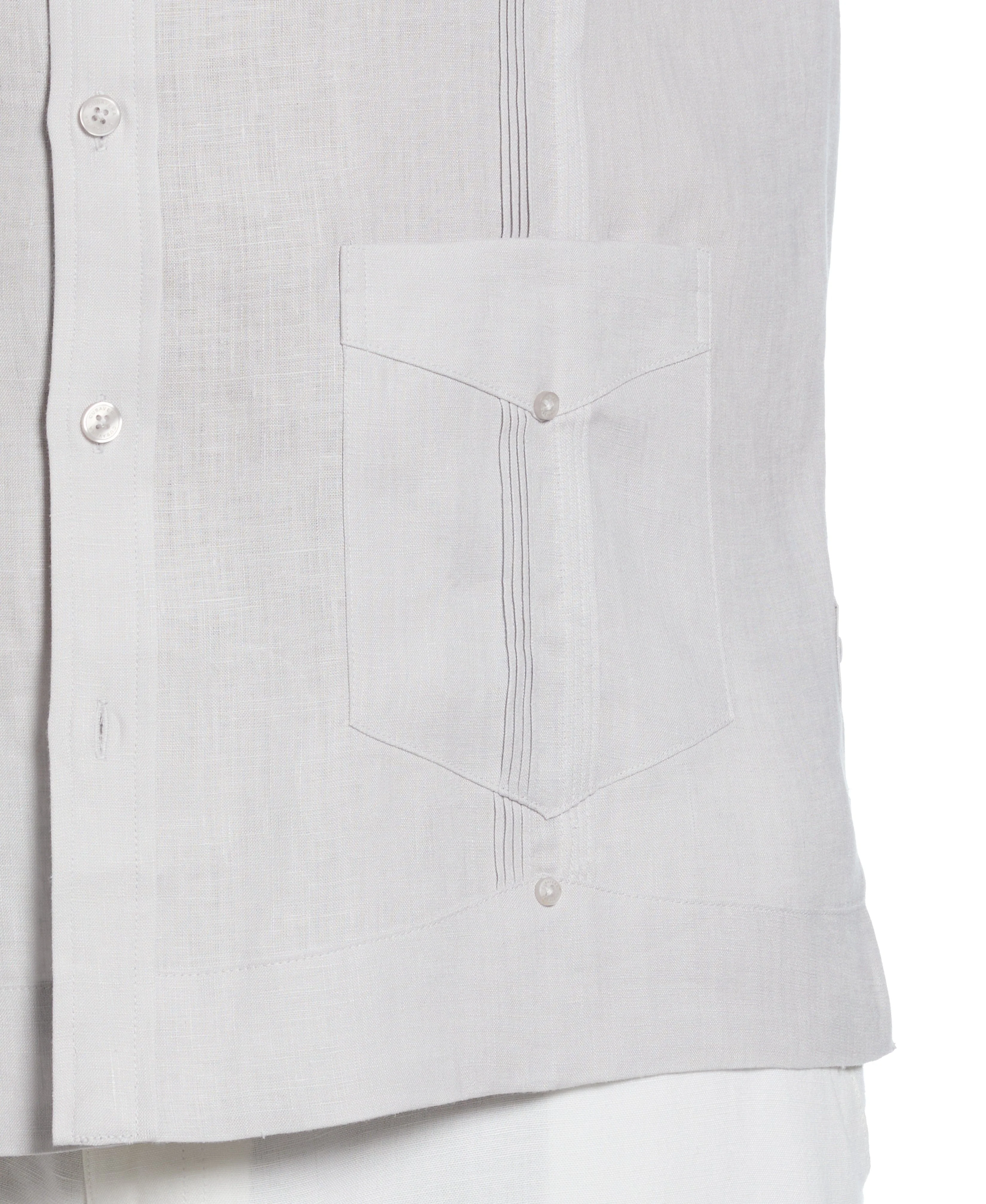 Big & Tall 100% Linen Classic Guayabera Shirt - Long Sleeve - Image 55
