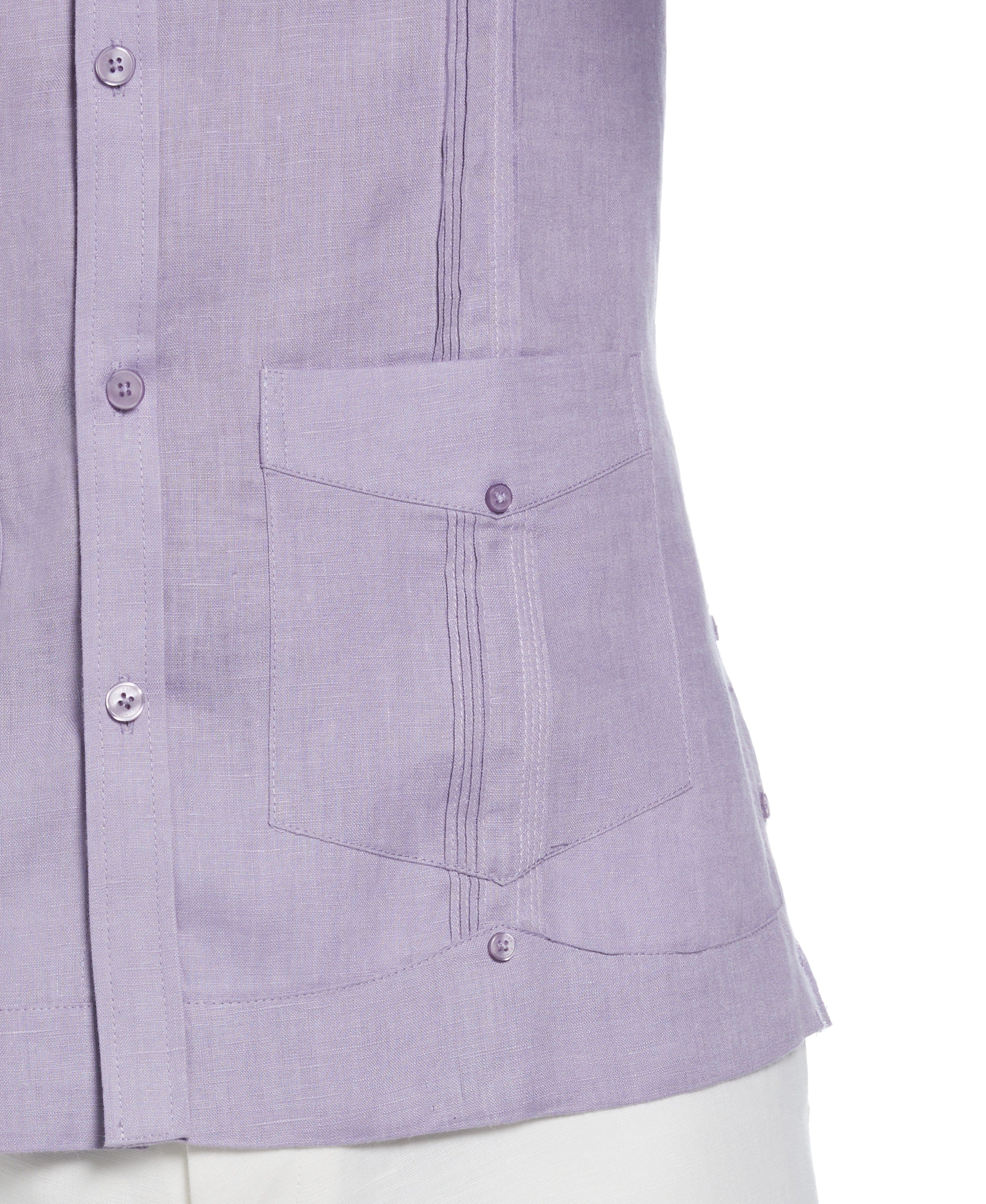 Big & Tall 100% Linen Classic Guayabera Shirt - Long Sleeve - Image 74