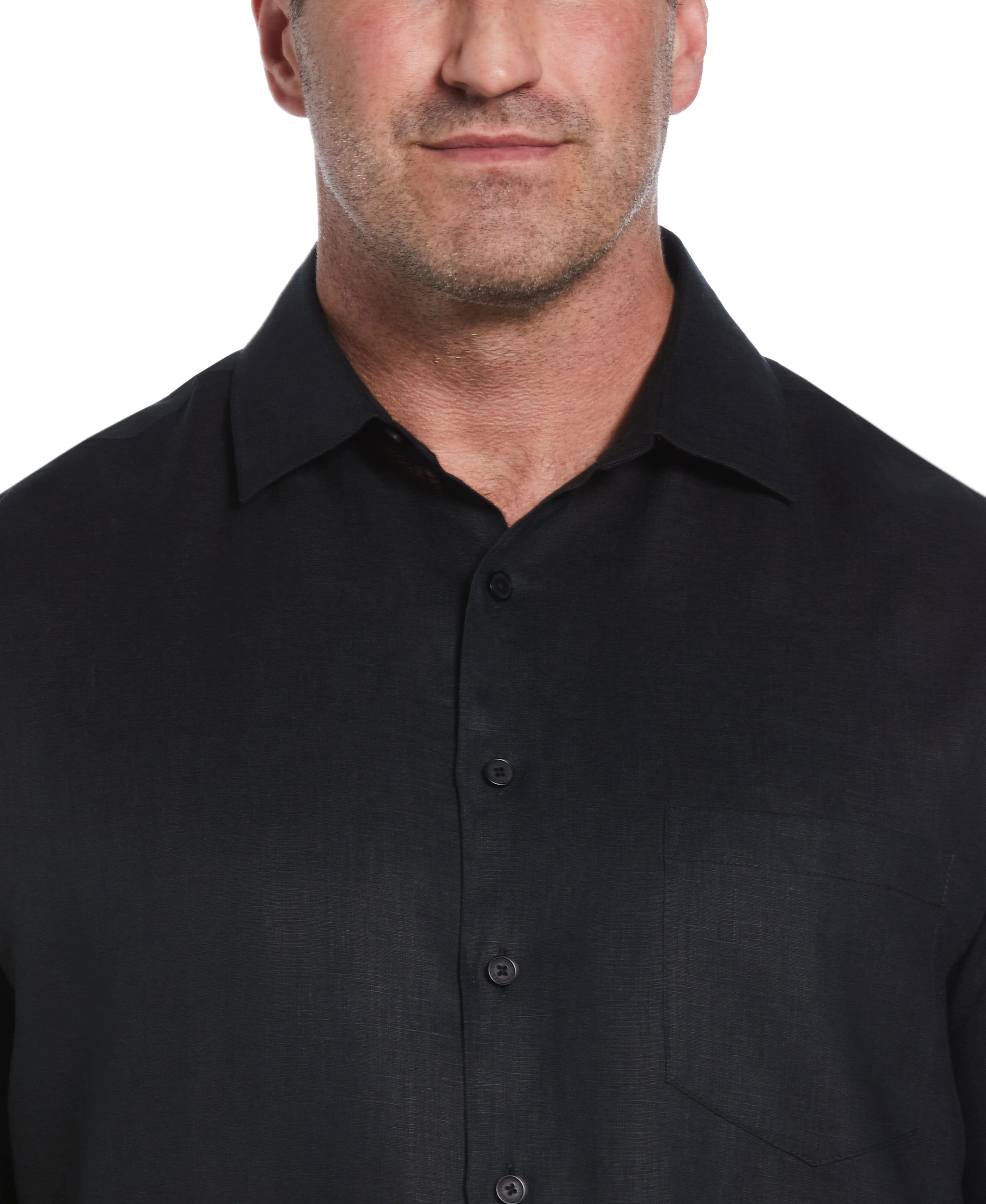 Big & Tall Classic Linen Solid Shirt - Image 10
